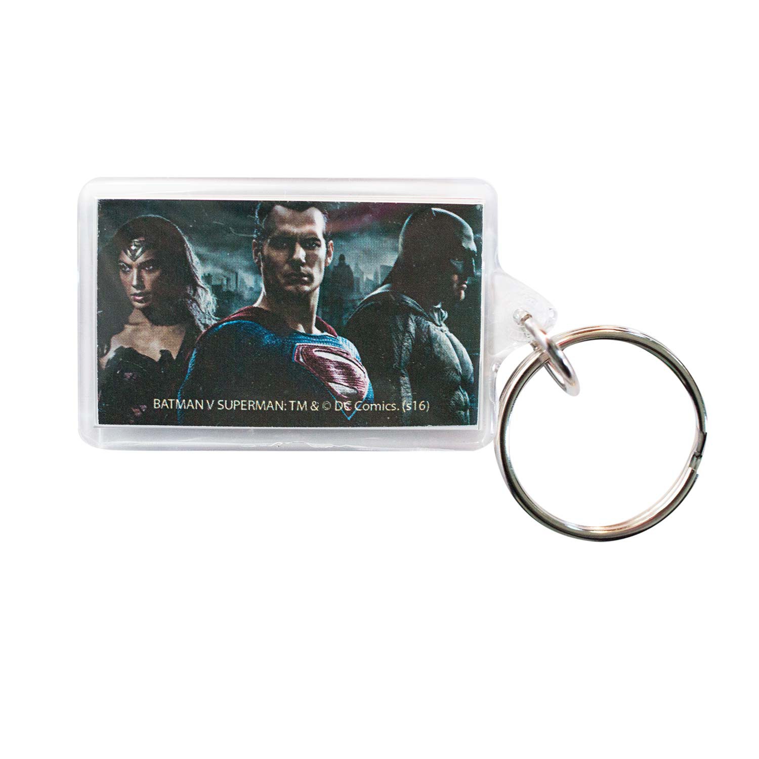 Batman V Superman & Wonder Woman Lucite Keychain