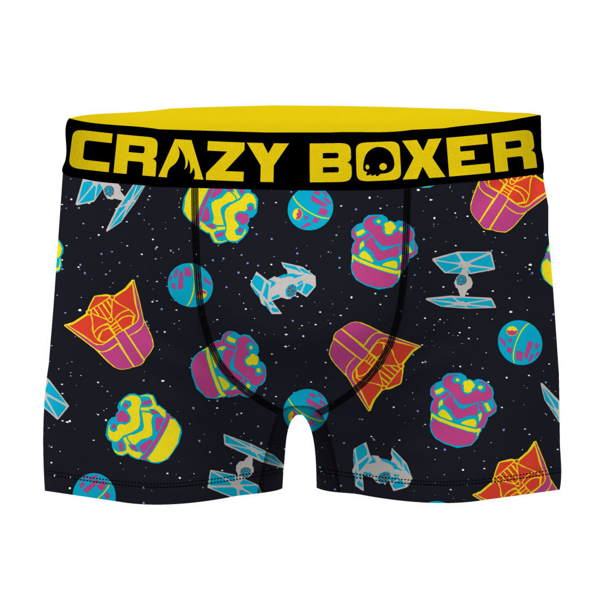 Star Wars Neon Empire Men's Boxer Briefs Shorts, Multi-Color