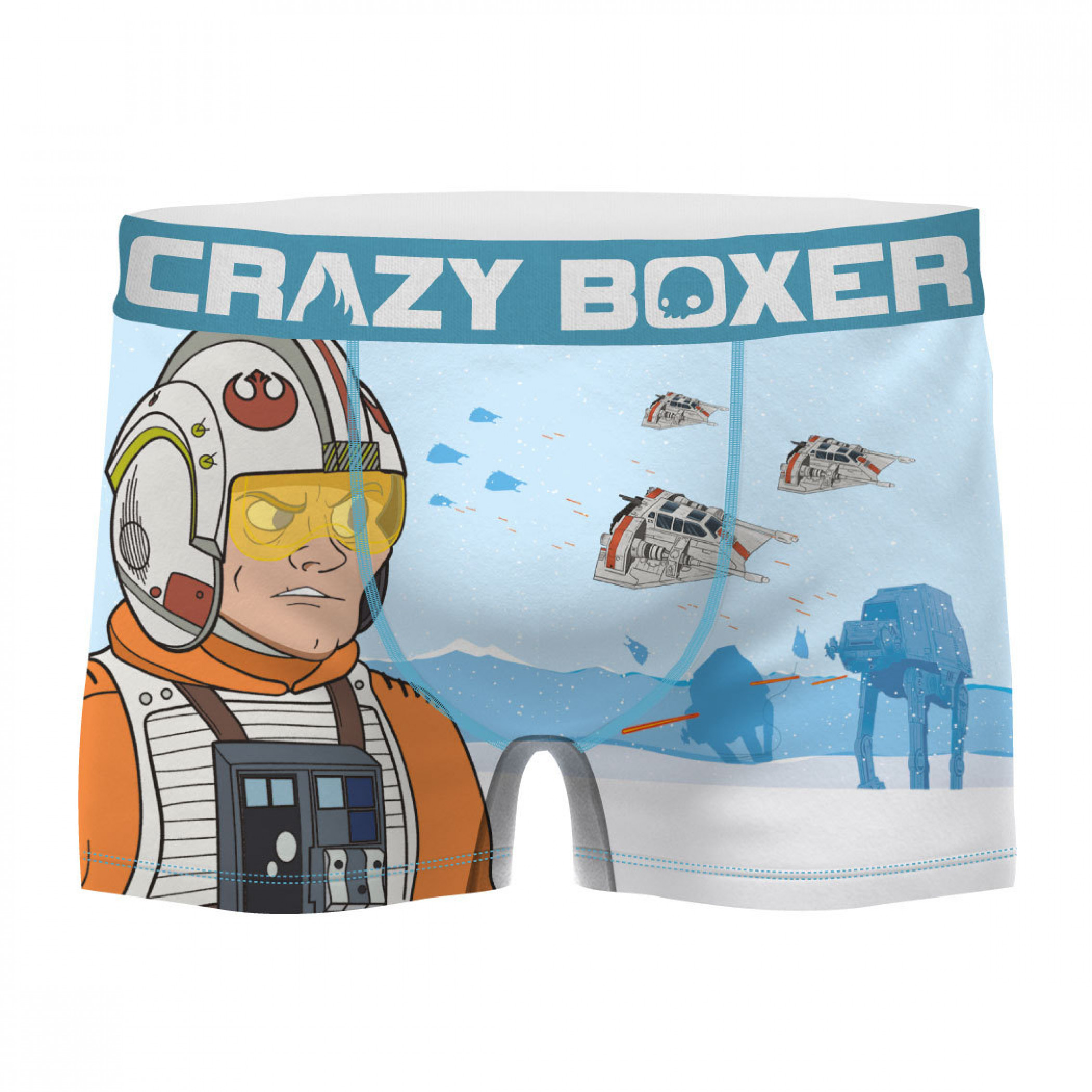 Star Wars Battle of Hoth Men's Boxer Briefs Shorts, Blue