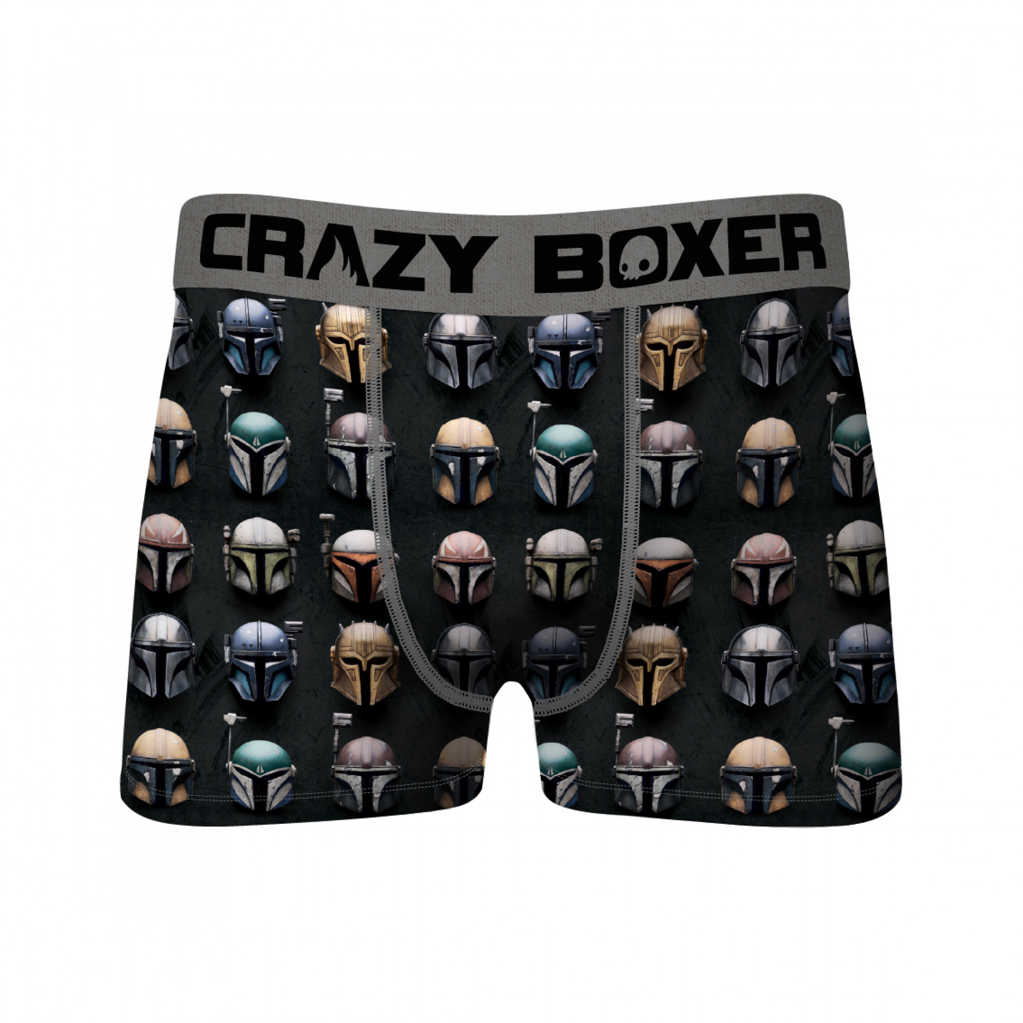 Star Wars The Mandalorian All Helmets All Over Crazy Boxer Briefs, Multi-Color