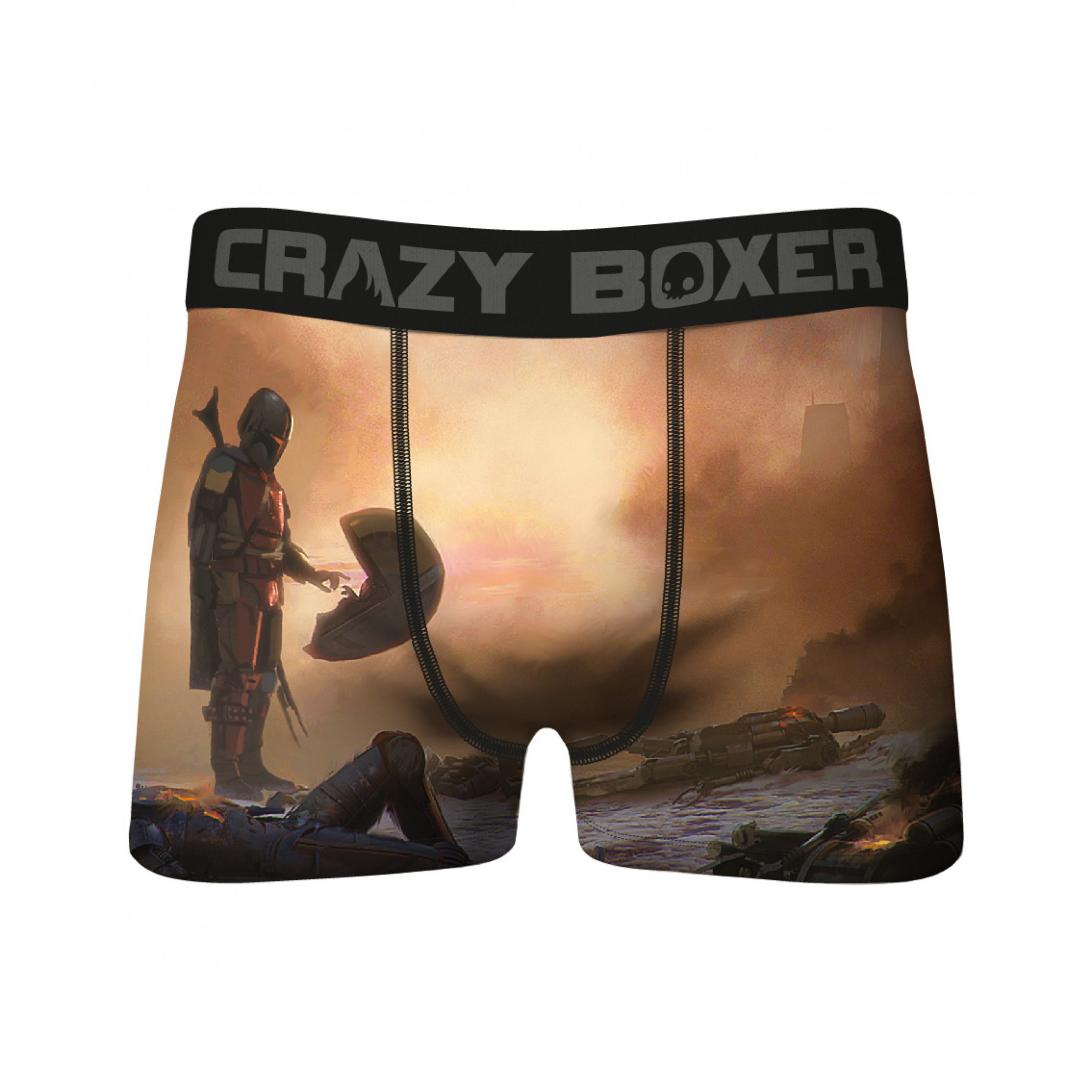 Star Wars The Mandalorian Meets The Child Scene Crazy Boxer Briefs, Multi-Color