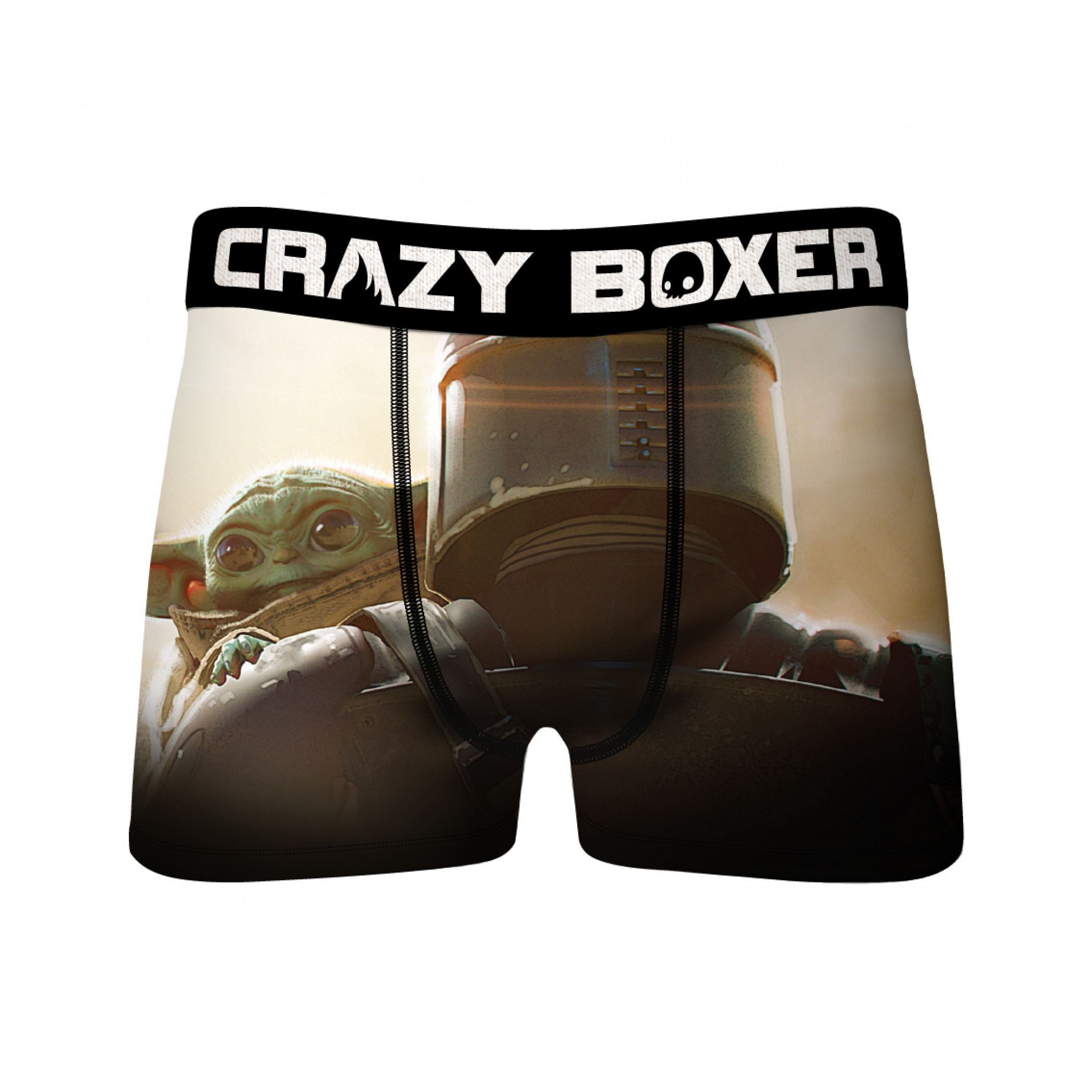 Star Wars The Child & Mandalorian Over The Shoulder Crazy Boxer Briefs, Multi-Color