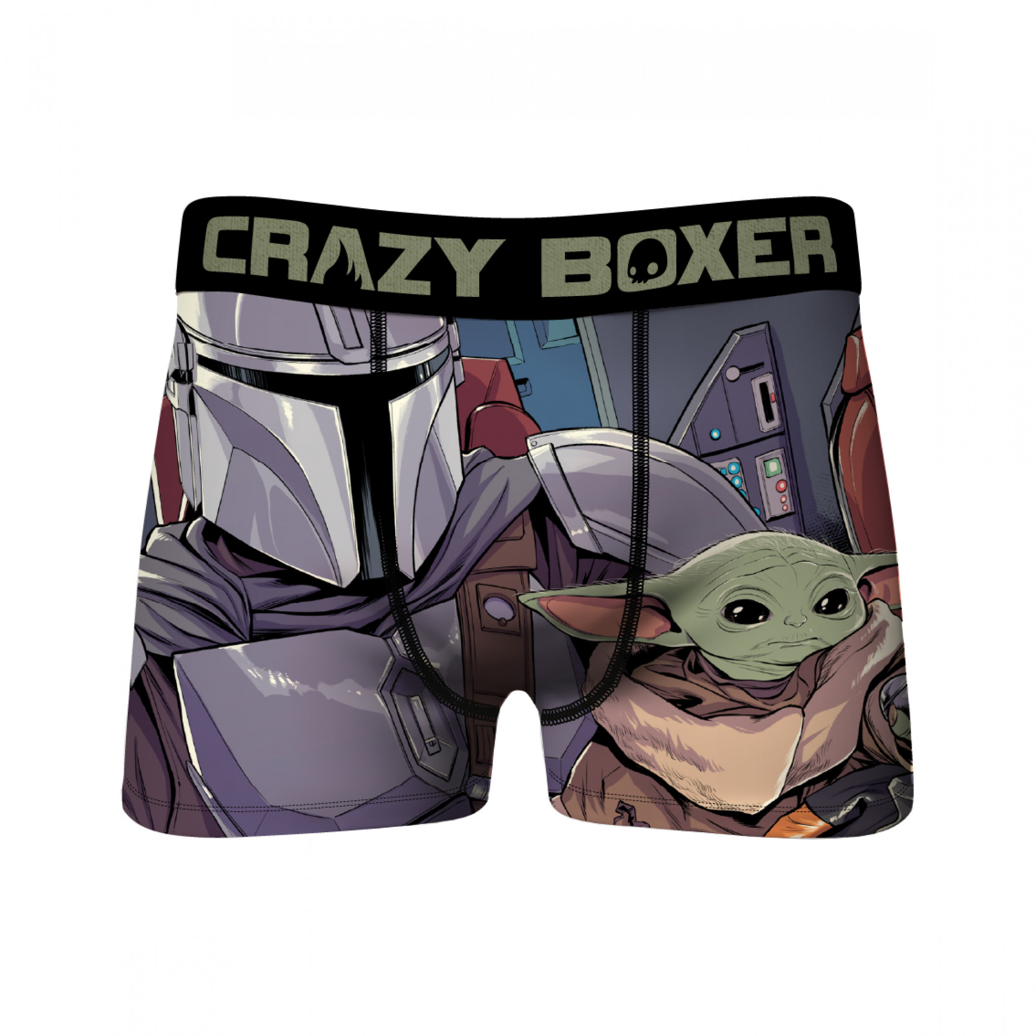 Star Wars The Mandalorian Carrying The Child Crazy Boxer Briefs, Multi-Color