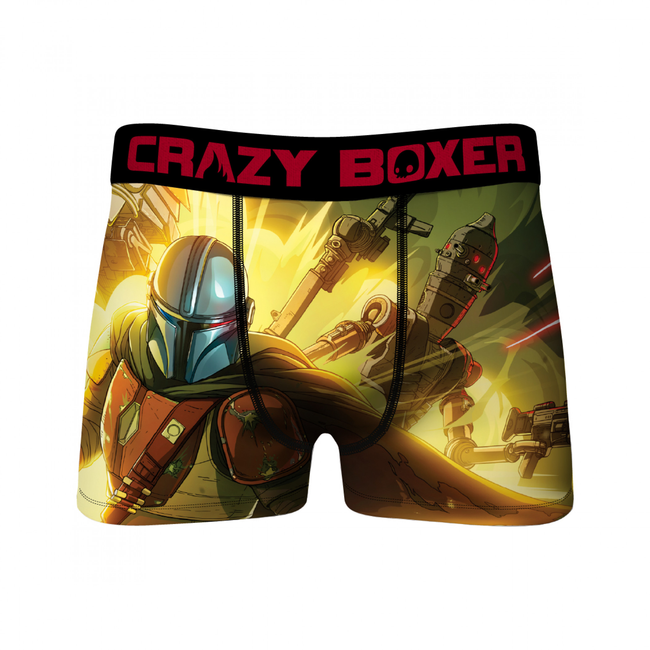 Star Wars The Mandalorian IG-11 Fight Crazy Boxer Briefs, Multi-Color