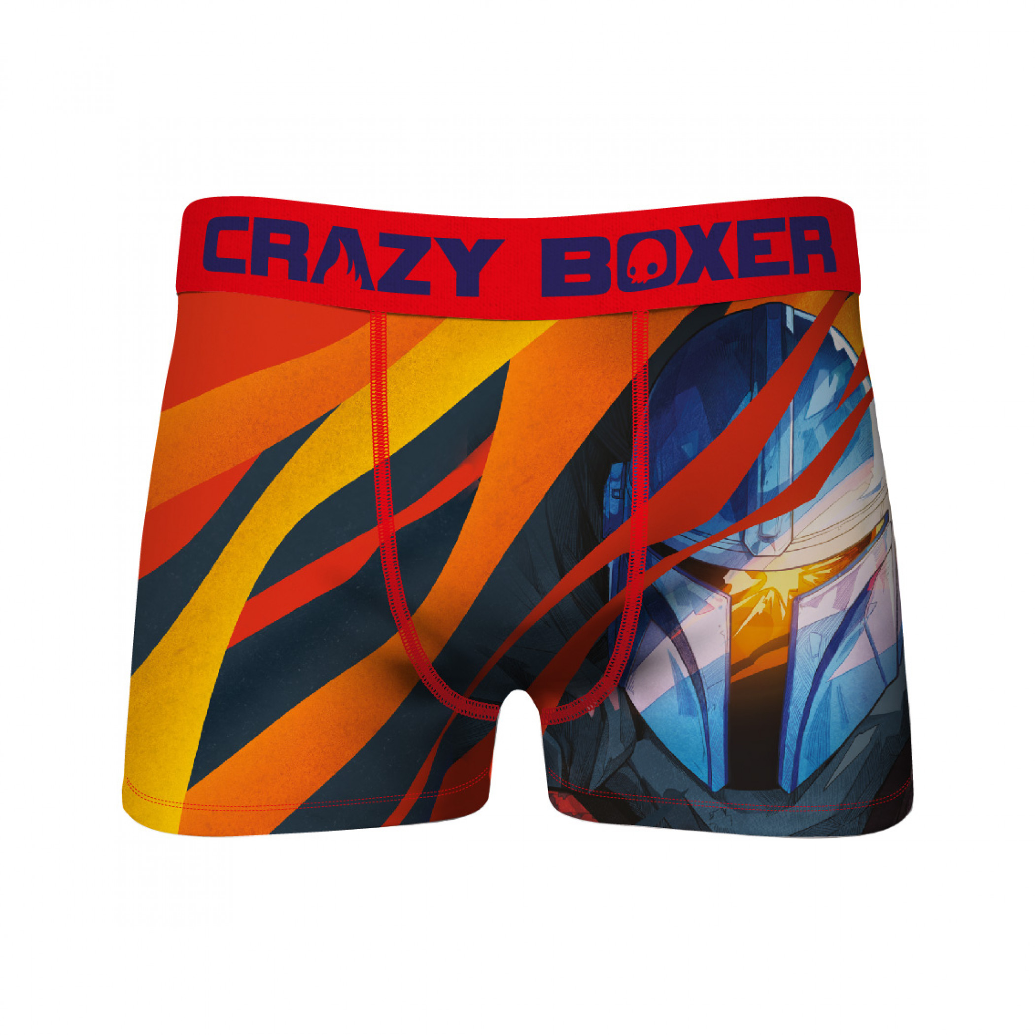 Star Wars The Mandalorian Helmet Art Crazy Boxer Briefs, Multi-Color
