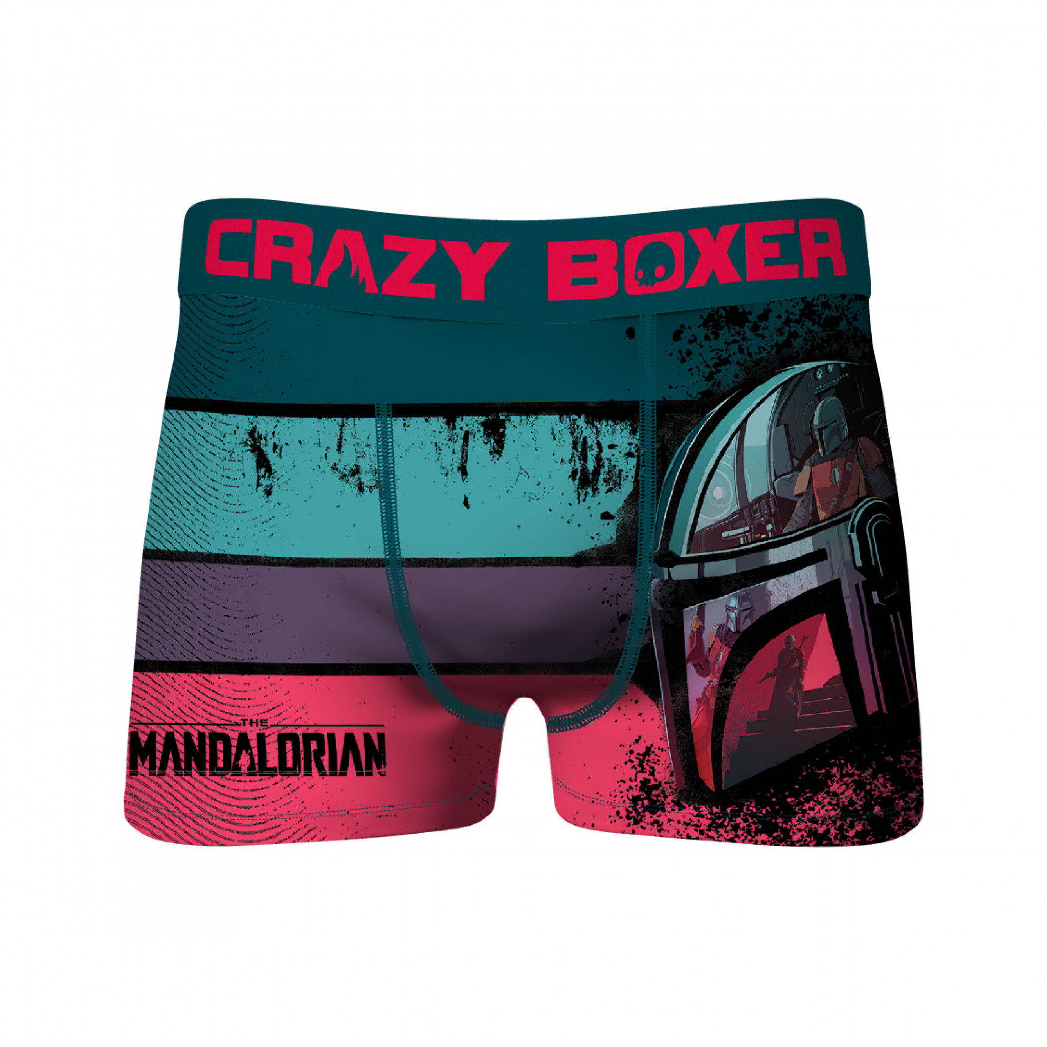 Star Wars The Mandalorian Helmet Lines Crazy Boxer Briefs, Multi-Color