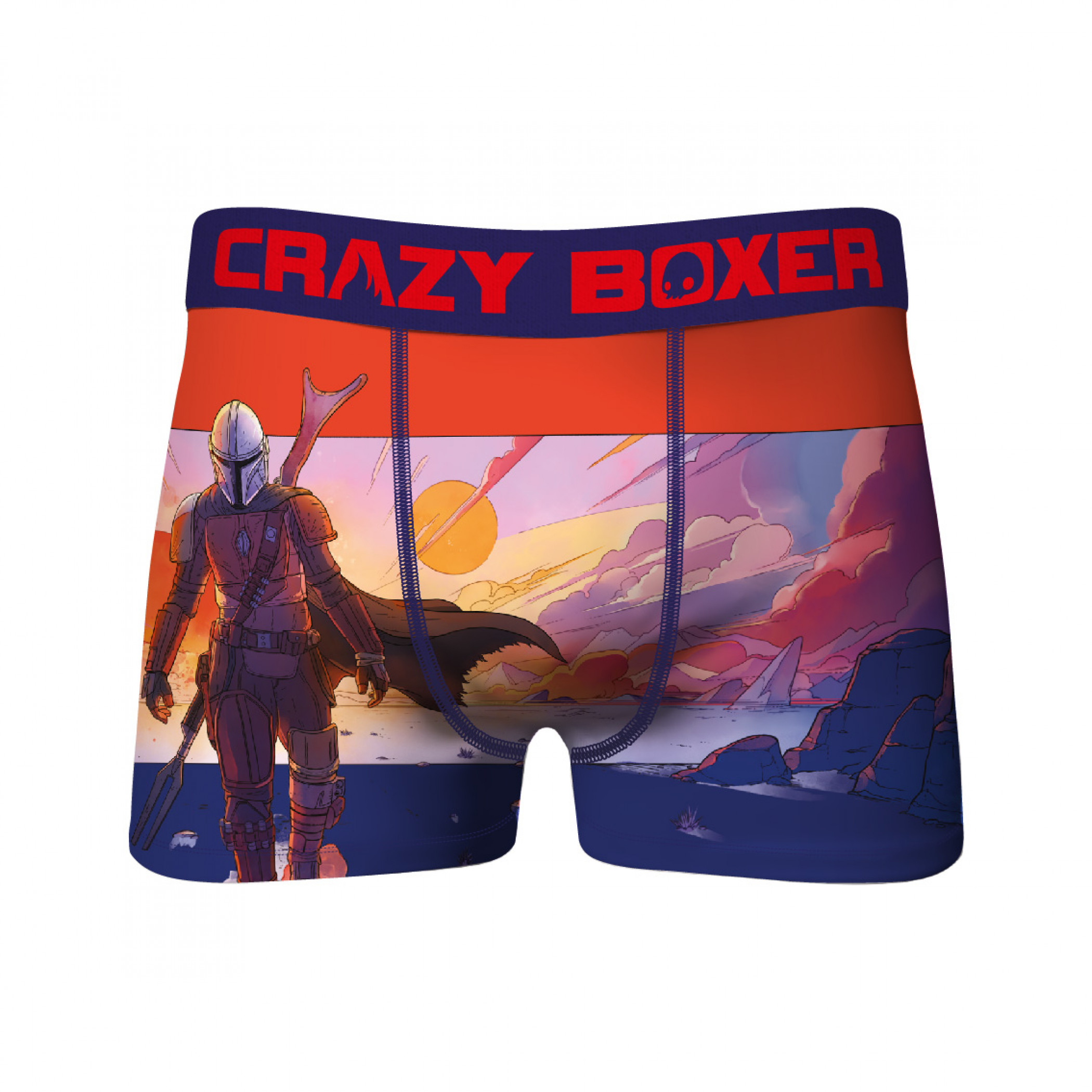 Star Wars The Mandalorian Landscape Art Crazy Boxer Briefs, Multi-Color