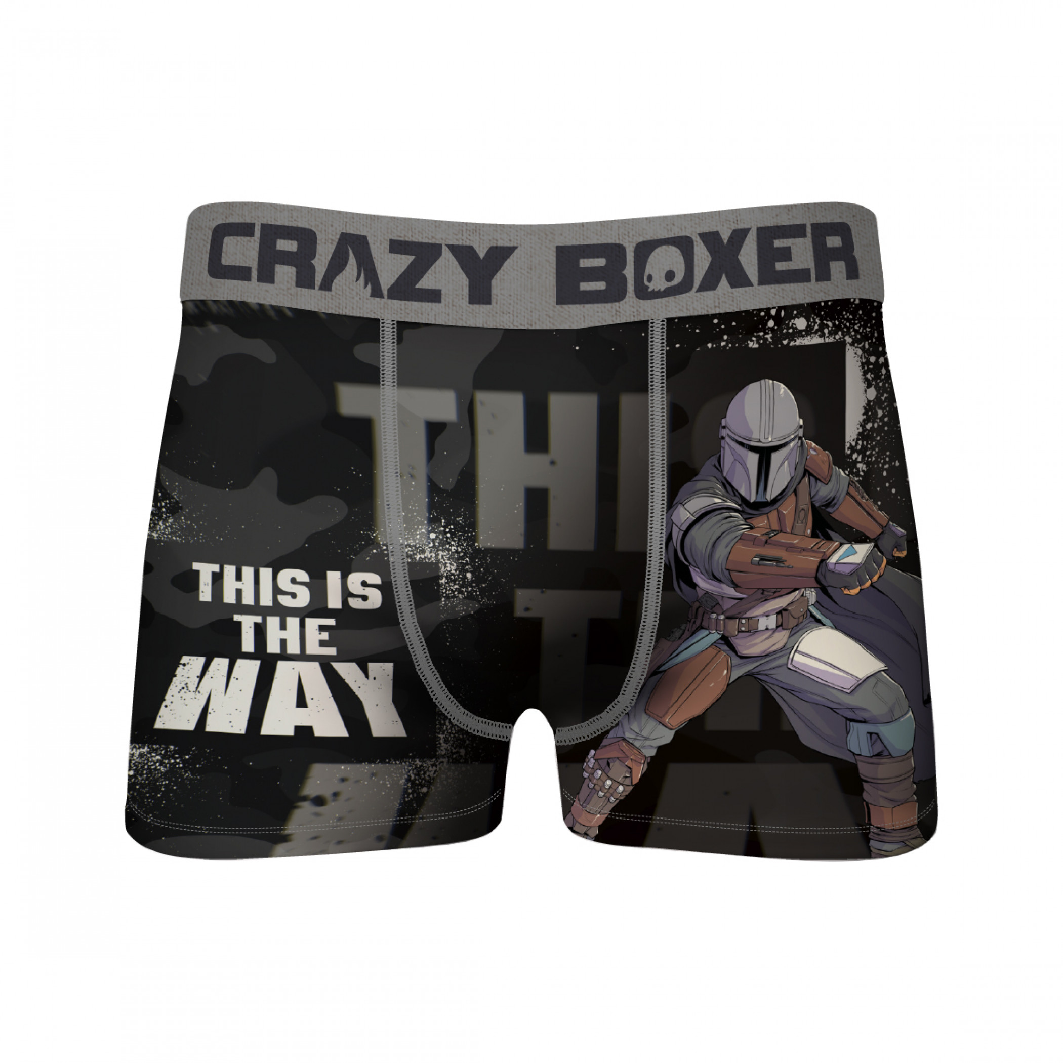Star Wars The Mandalorian This is the Way Crazy Boxer Briefs, Black