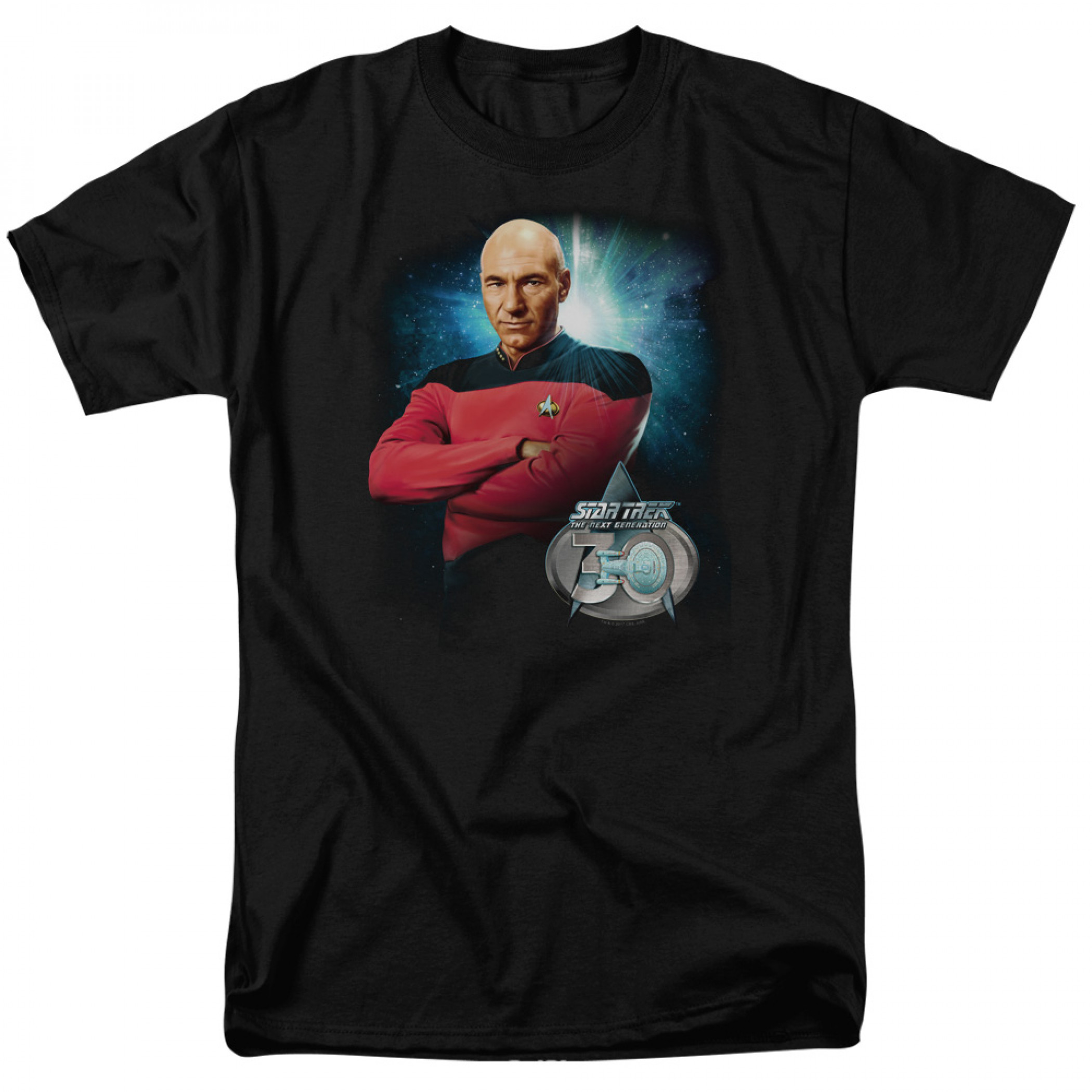 Star Trek Picard 30th Anniversary T-Shirt, Black