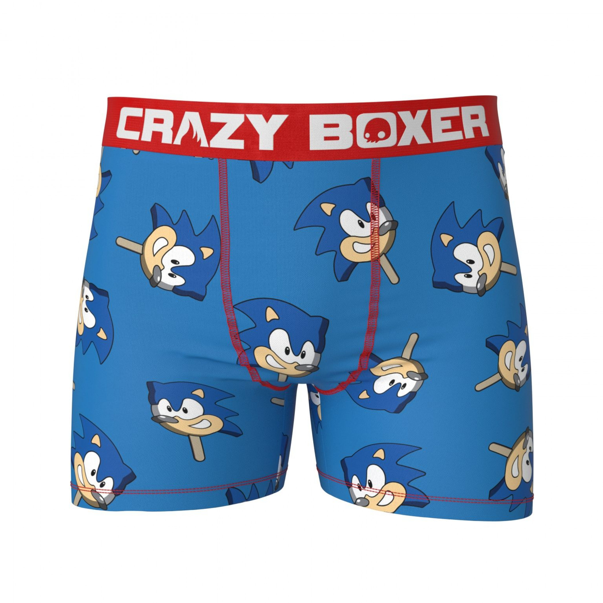 Sonic the Hedgehog Head Icy Treat Boxer Briefs, Blue