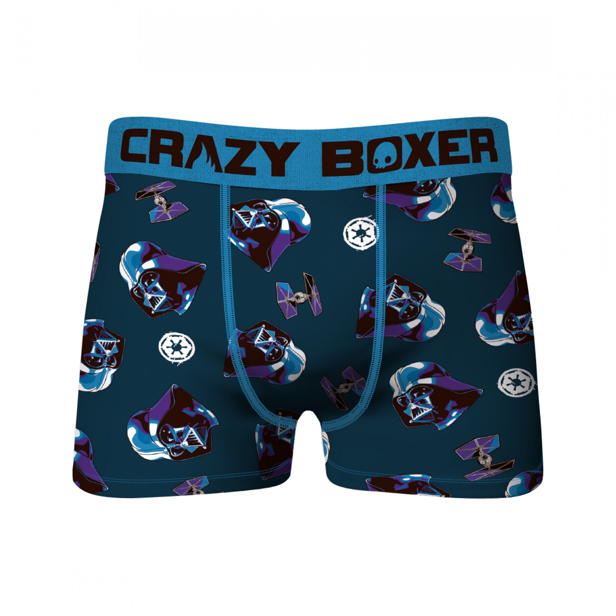 Crazy Boxers Star Wars Darth Vader All Over Boxer Briefs, Black