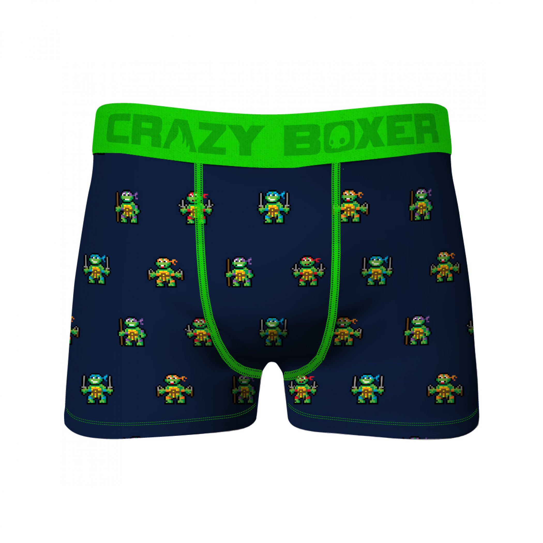 Teenage Mutant Ninja Turtles 8-Bit Characters Crazy Boxer Briefs, Multi-Color