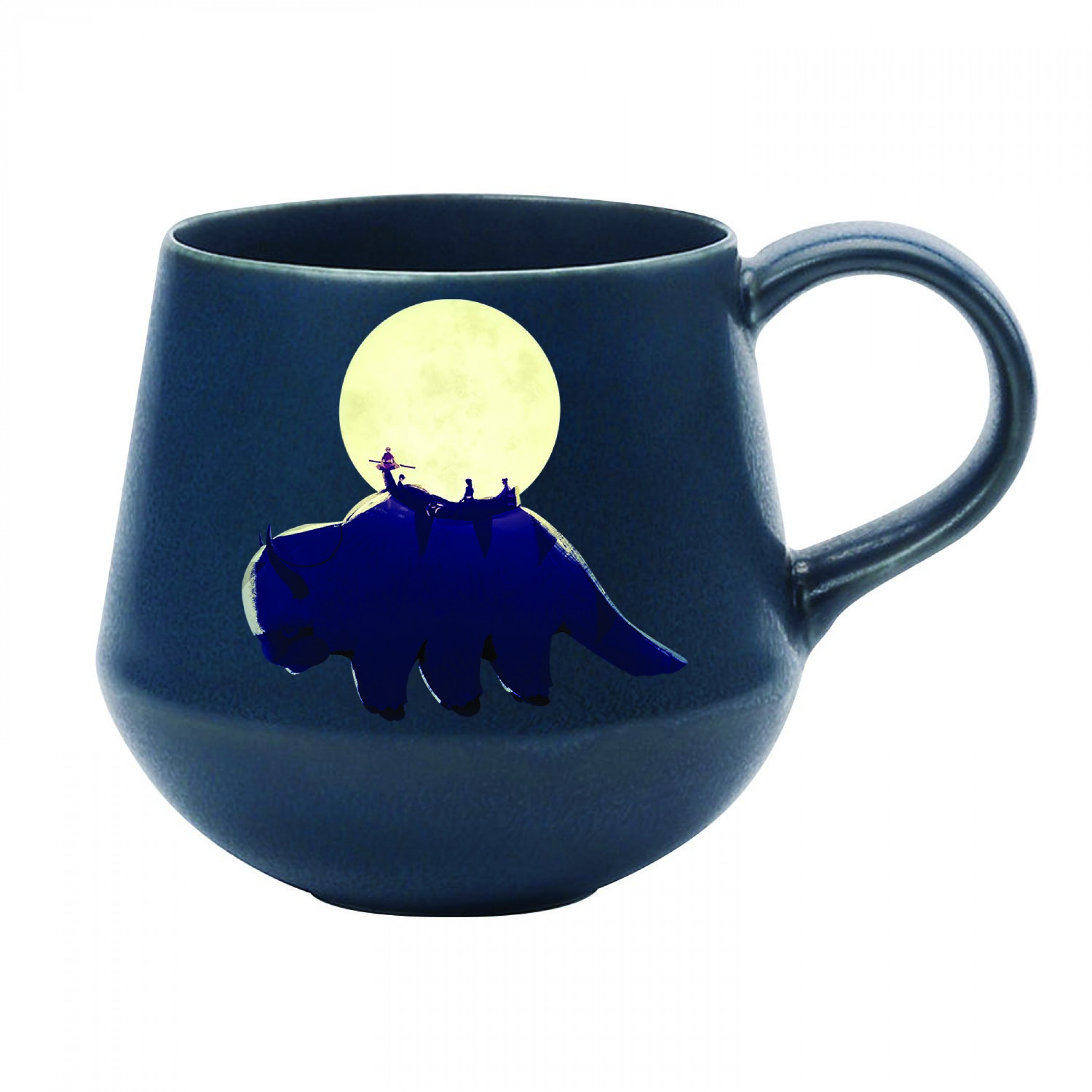 Avatar: The Last Airbender Nighttime Flying Bison Ceramic Mug, Blue