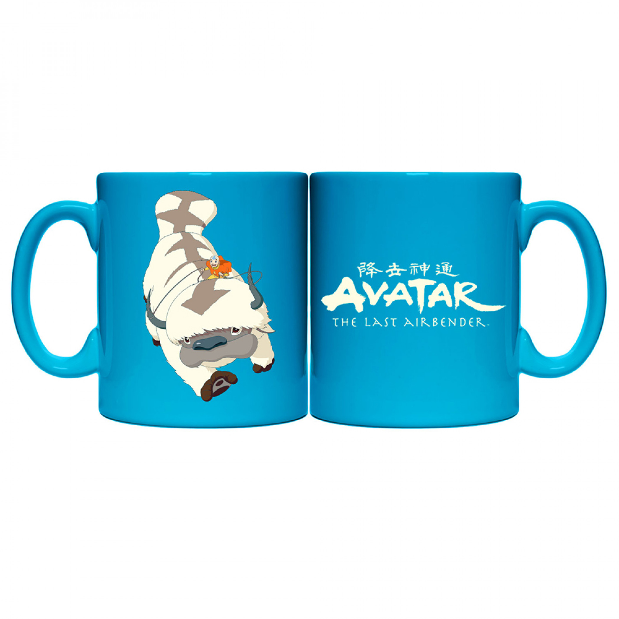 Avatar: The Last Airbender Avatar Aang & Appa Flight Ceramic Mug, Blue