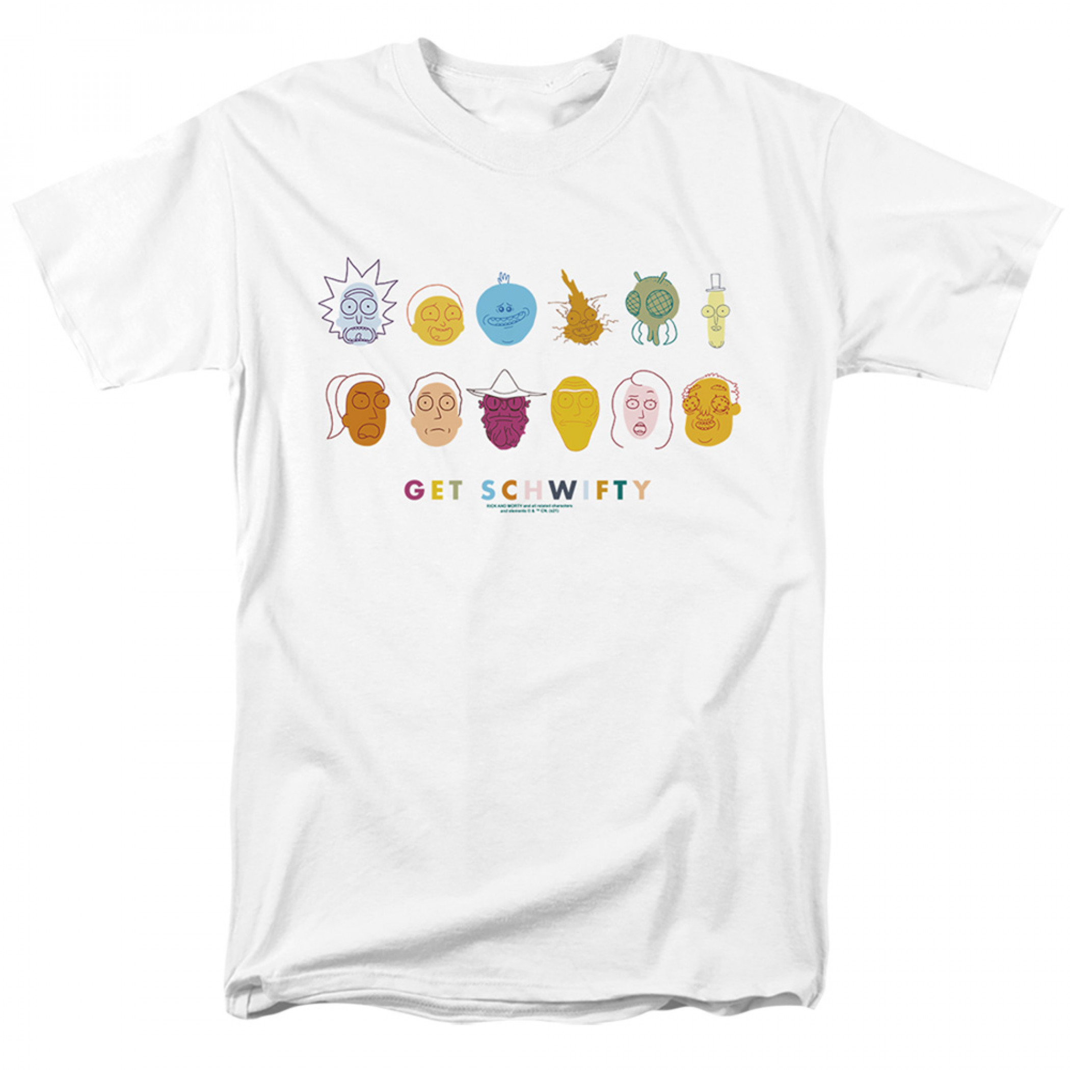 Rick And Morty Get Schwifty T-Shirt, White