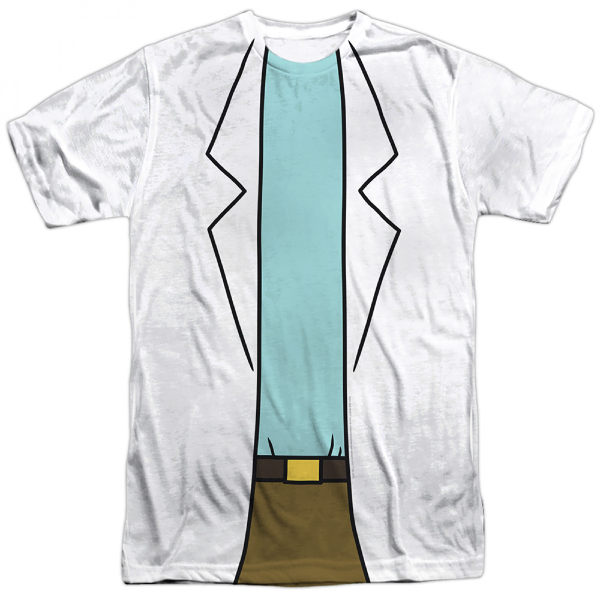 Rick And Morty Rick's Lab Coat T-Shirt, White