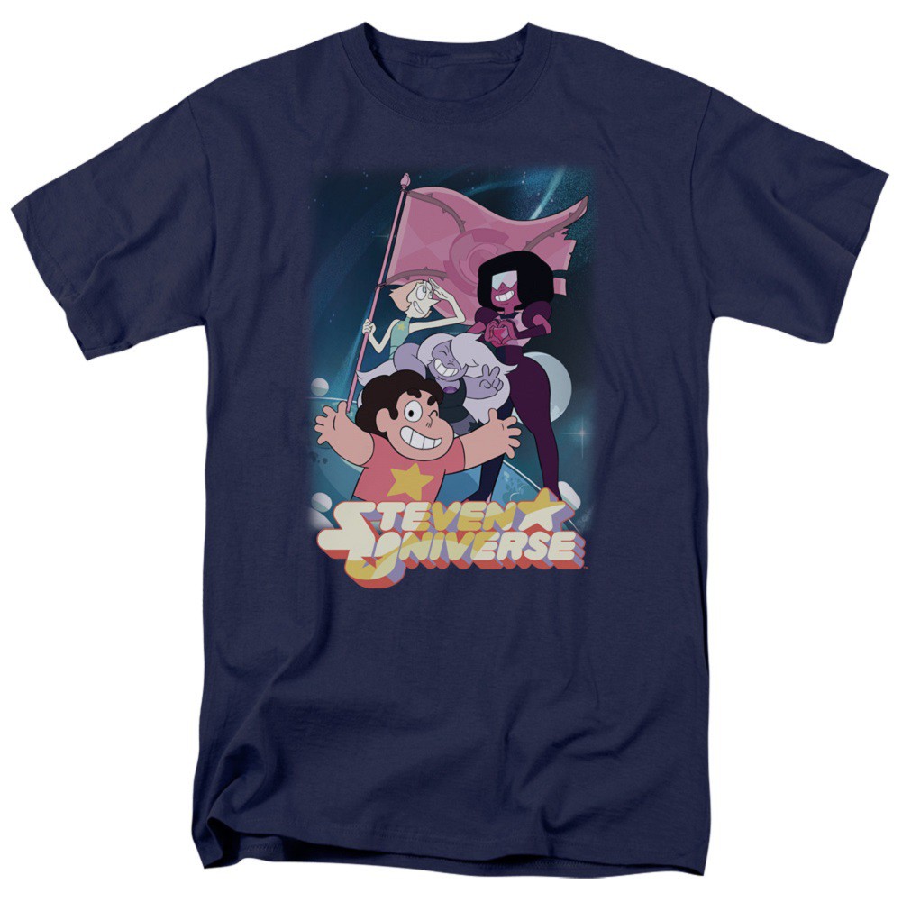 Steven Universe Crystal Gem Flag Tshirt, Blue