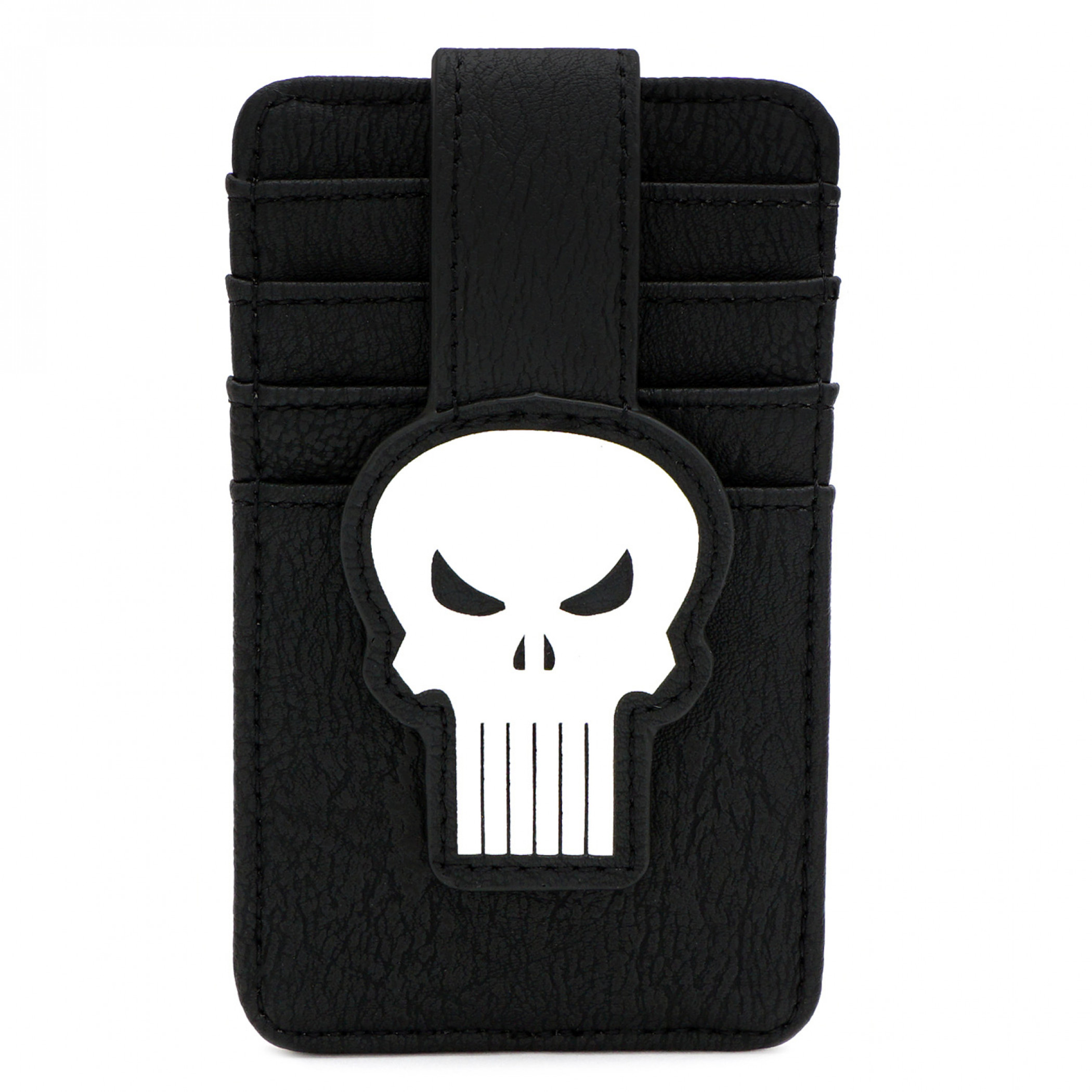 Punisher All Over Print Faux Leather Wallet, Black