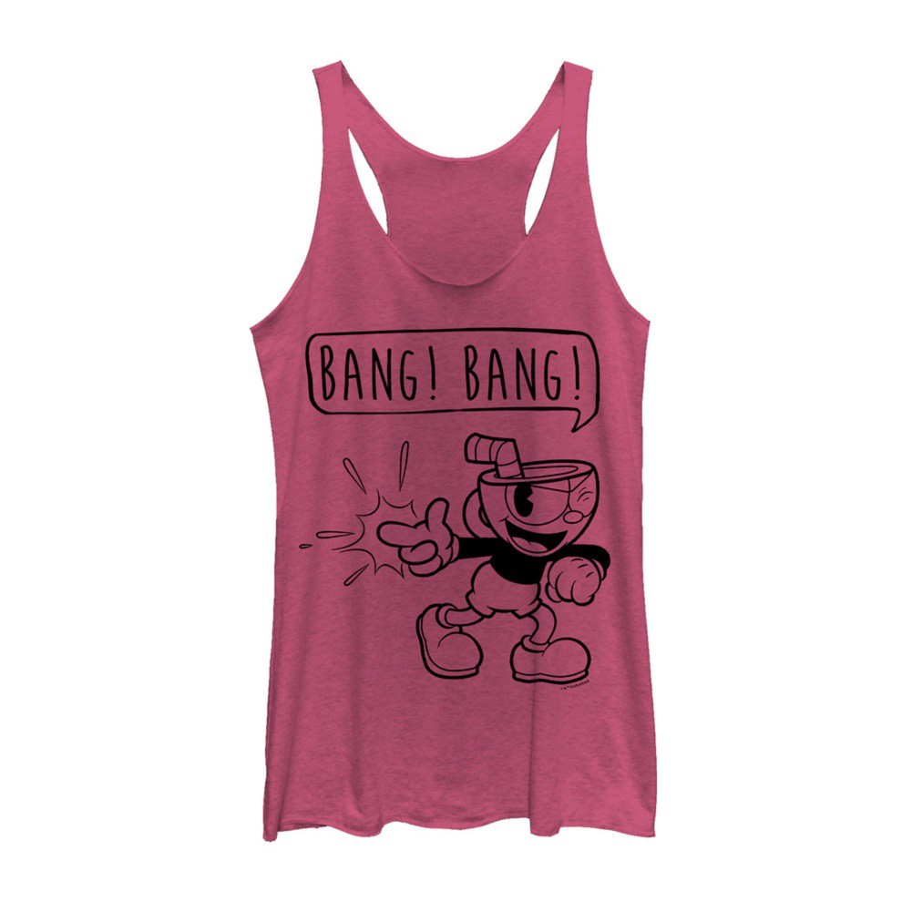 Cuphead Bang Bang Women's Pink Tank Top