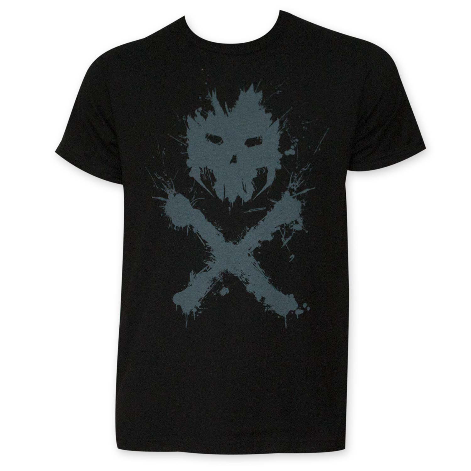 Captain America Men's Black Crossbones Logo Tee Shirt