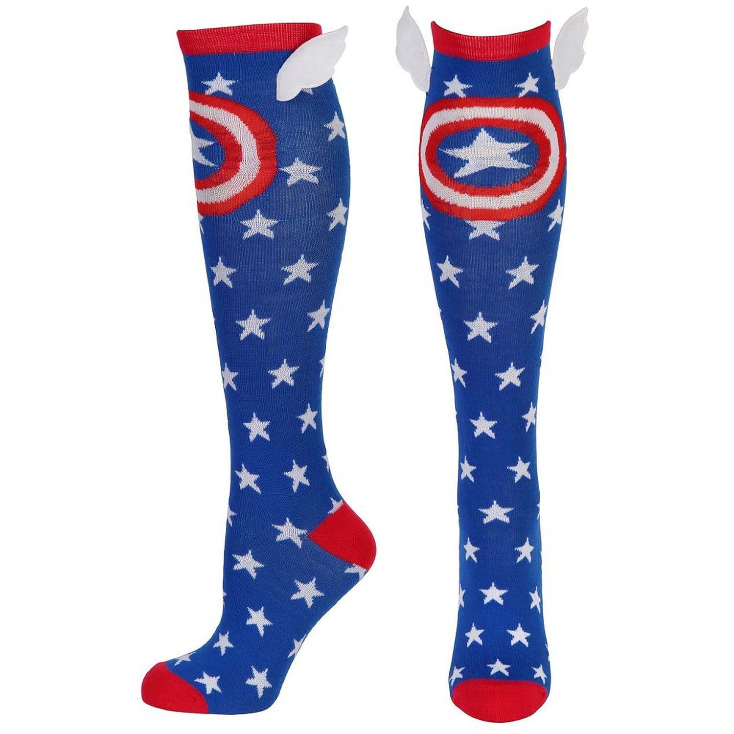 Captain America Women's Star Winged Socks