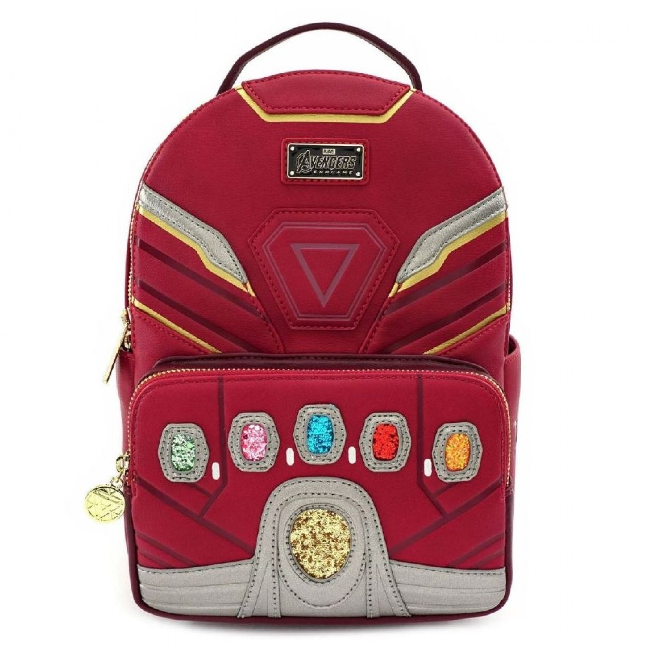 I Am Iron Man Hero Gauntlet Mini Backpack, Red