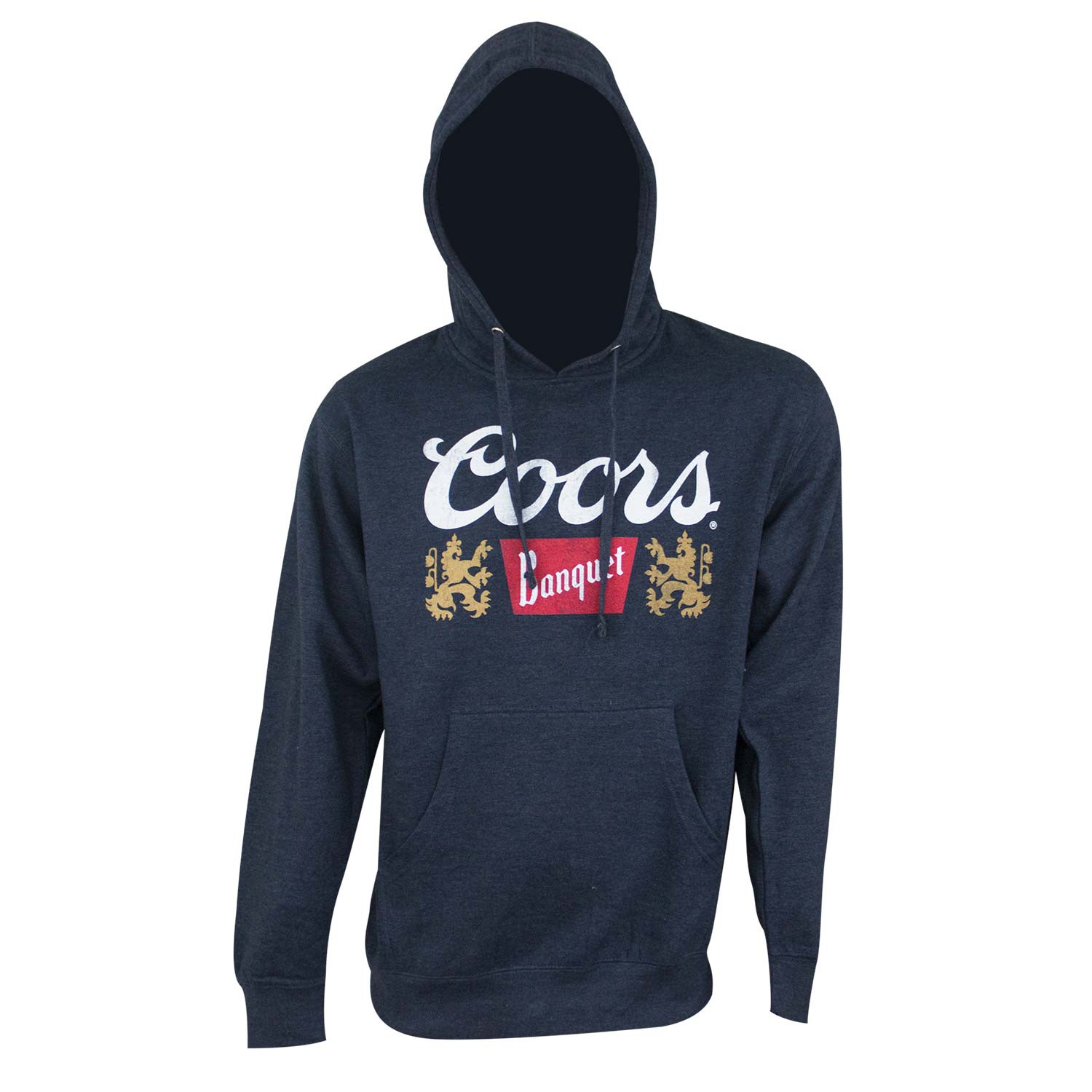 Coors Banquet Men's Navy Blue Hoodie