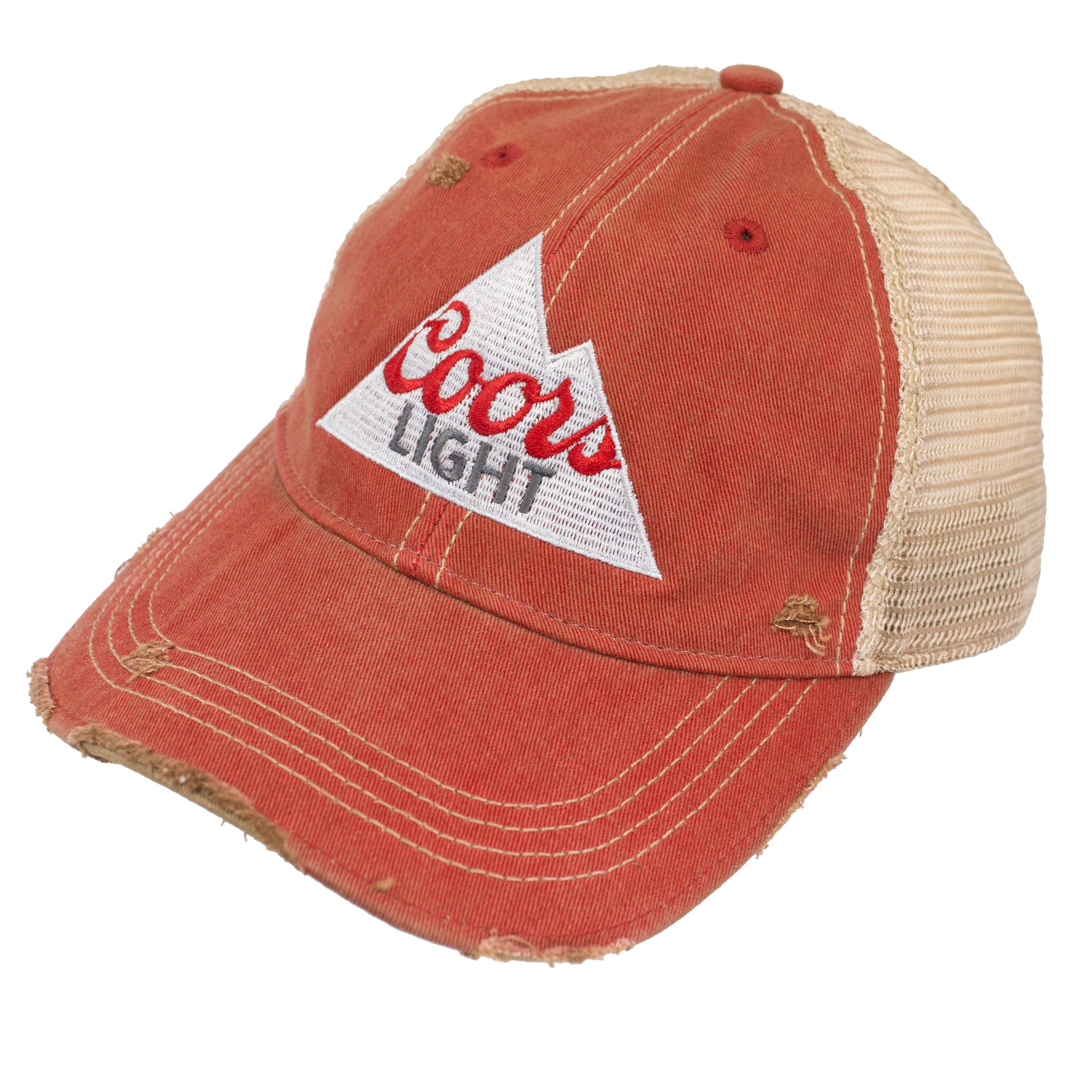 Coors Light Burnt Orange Mountain Logo Hat