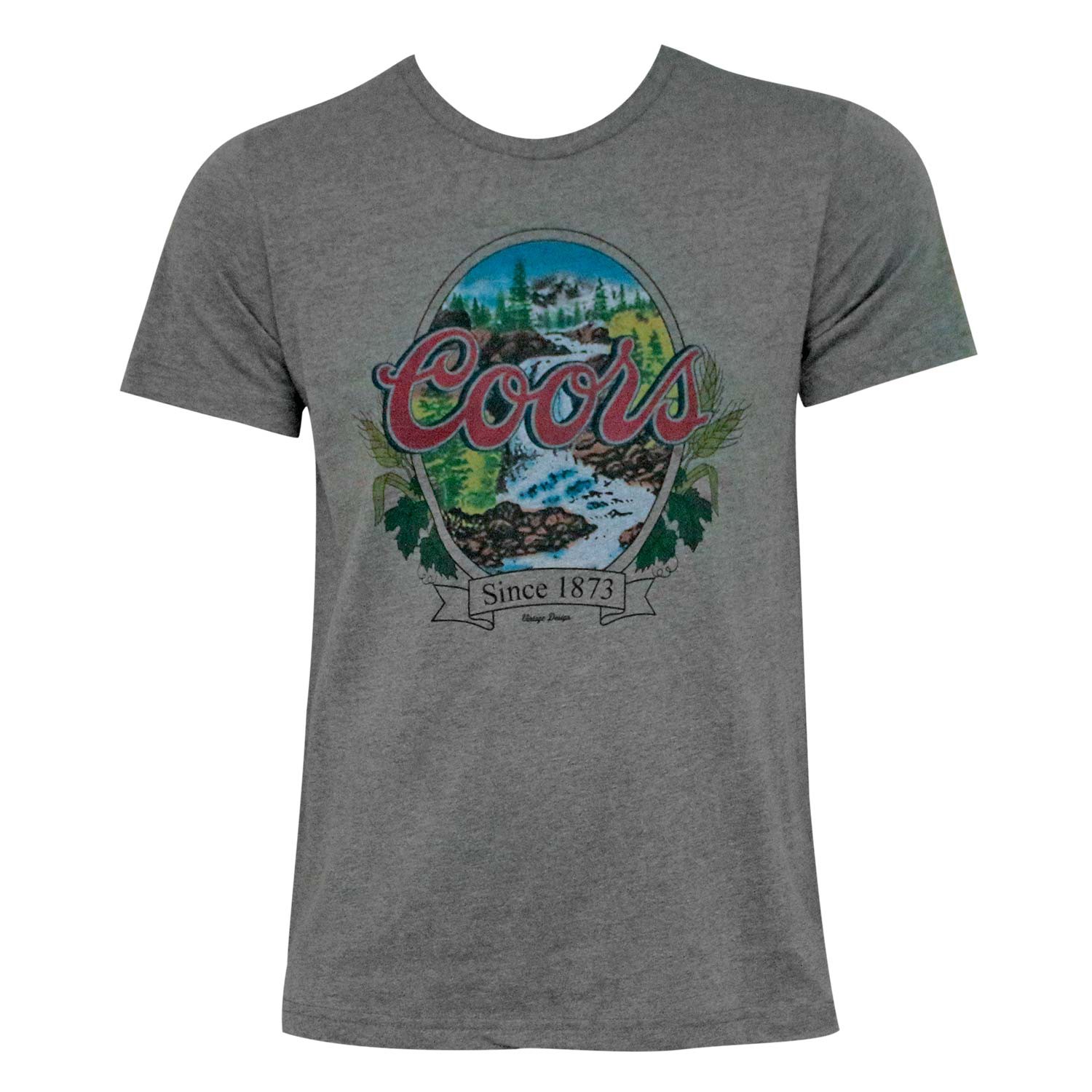 Coors Banquet Grey Waterfalls Tee | Brew-Shirts.com