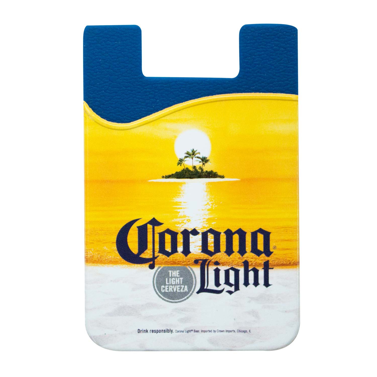 Corona Light Cellphone Rubber Sticky Mount Wallet