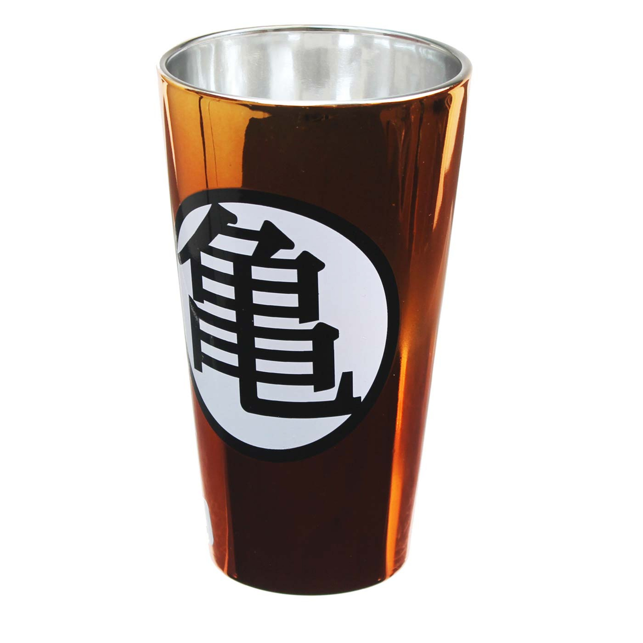 Dragonball Z Metallic Pint Glass, Orange