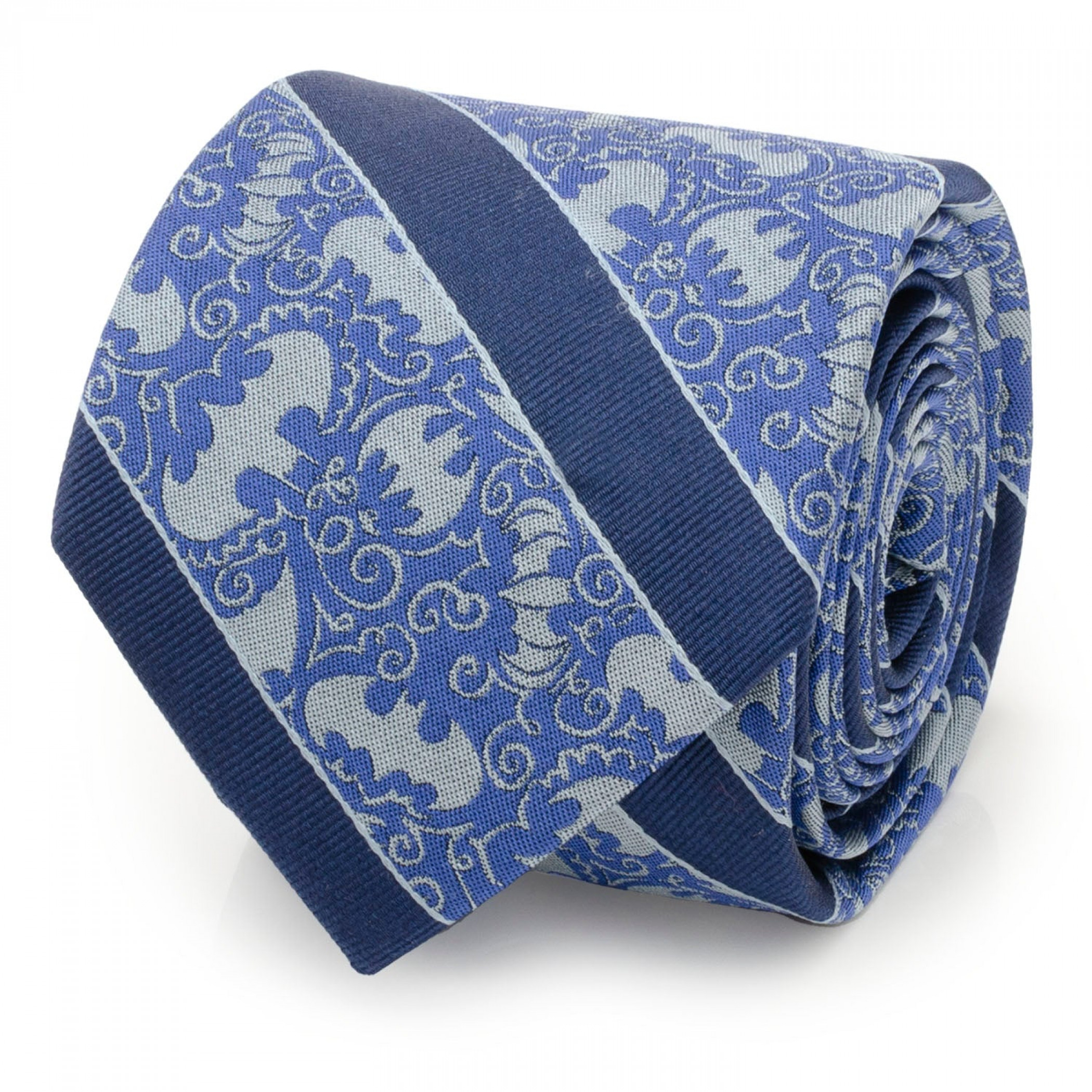 Batman Multi Emblem Blue Men's Silk Tie, Blue
