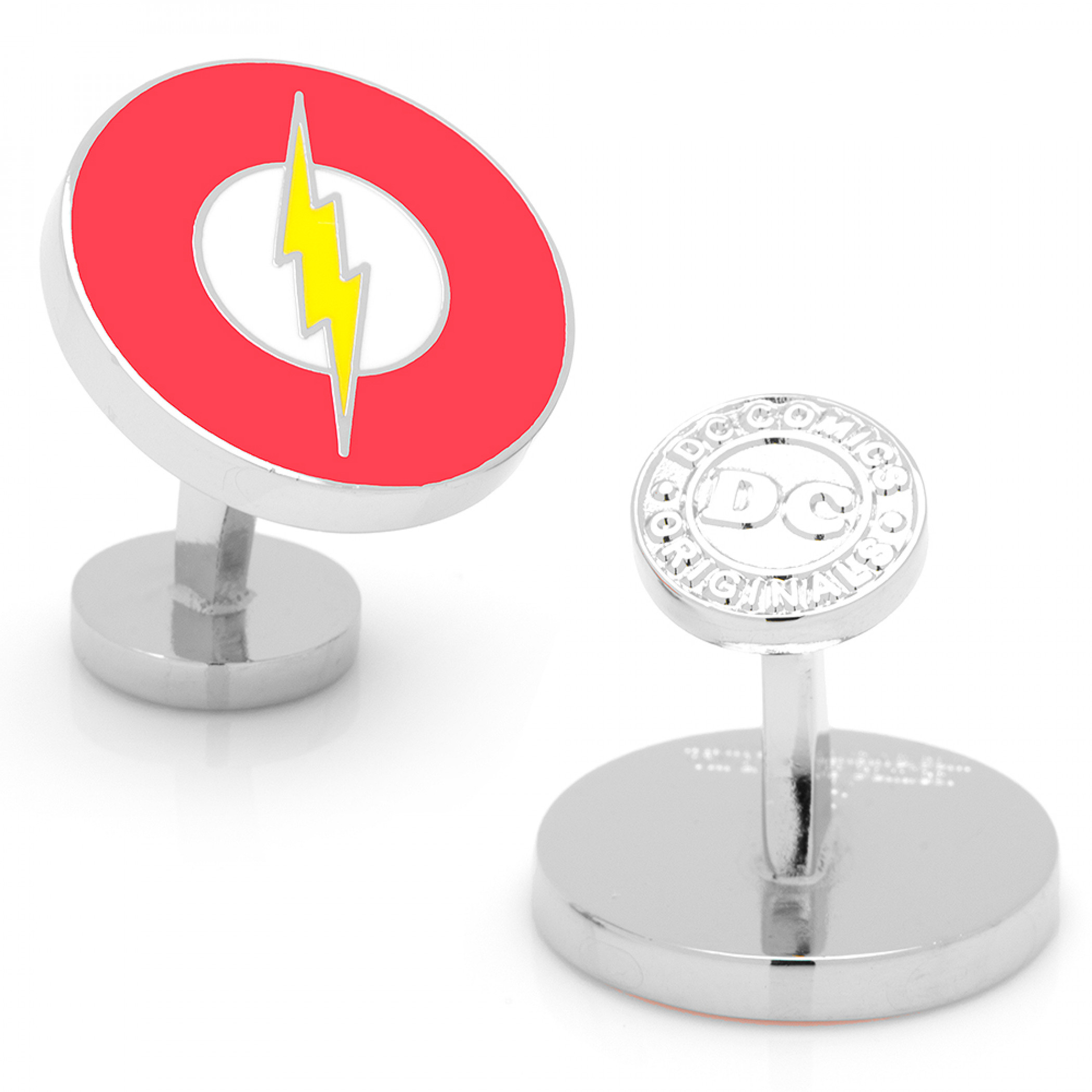 Flash Logo Classic Cufflinks, Red