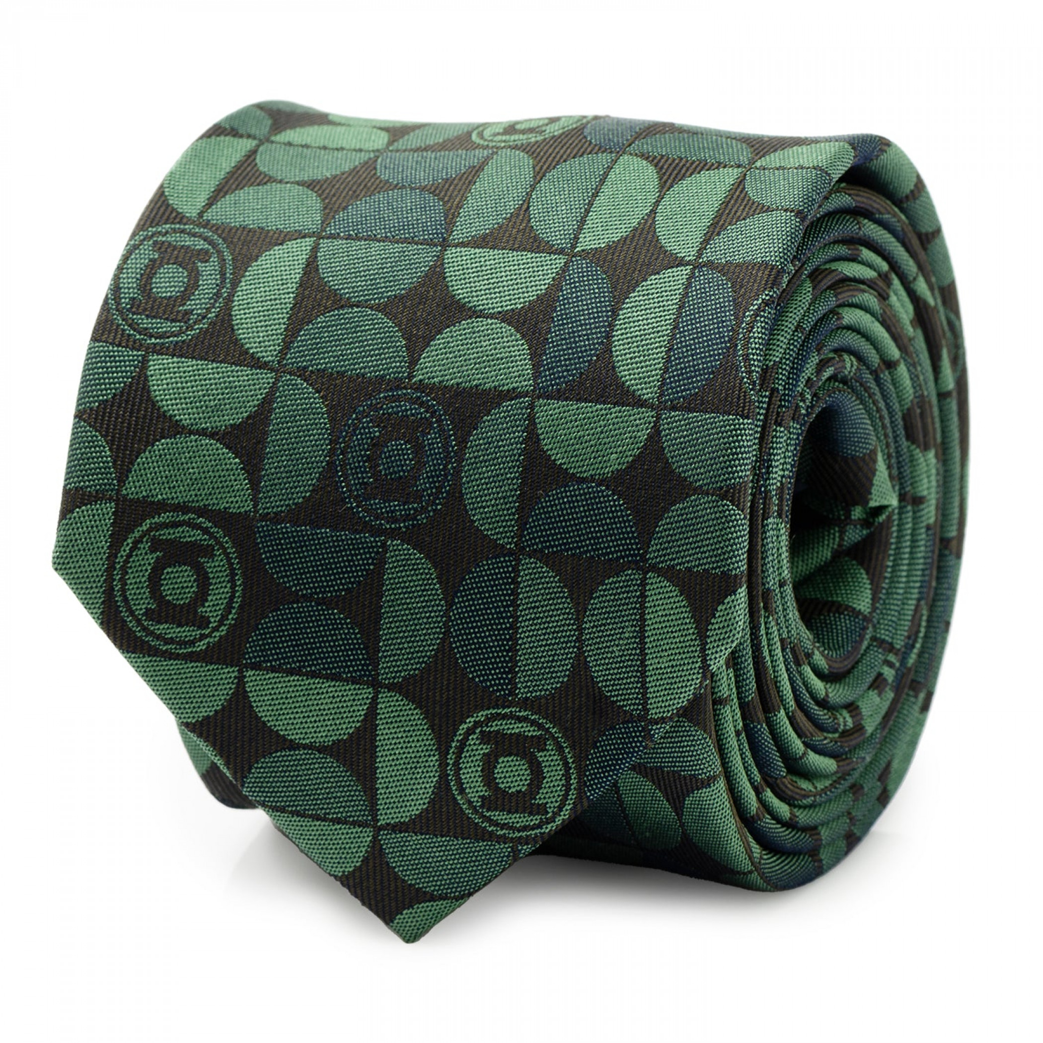 Green Lantern Charcoal Men's Tie, Green