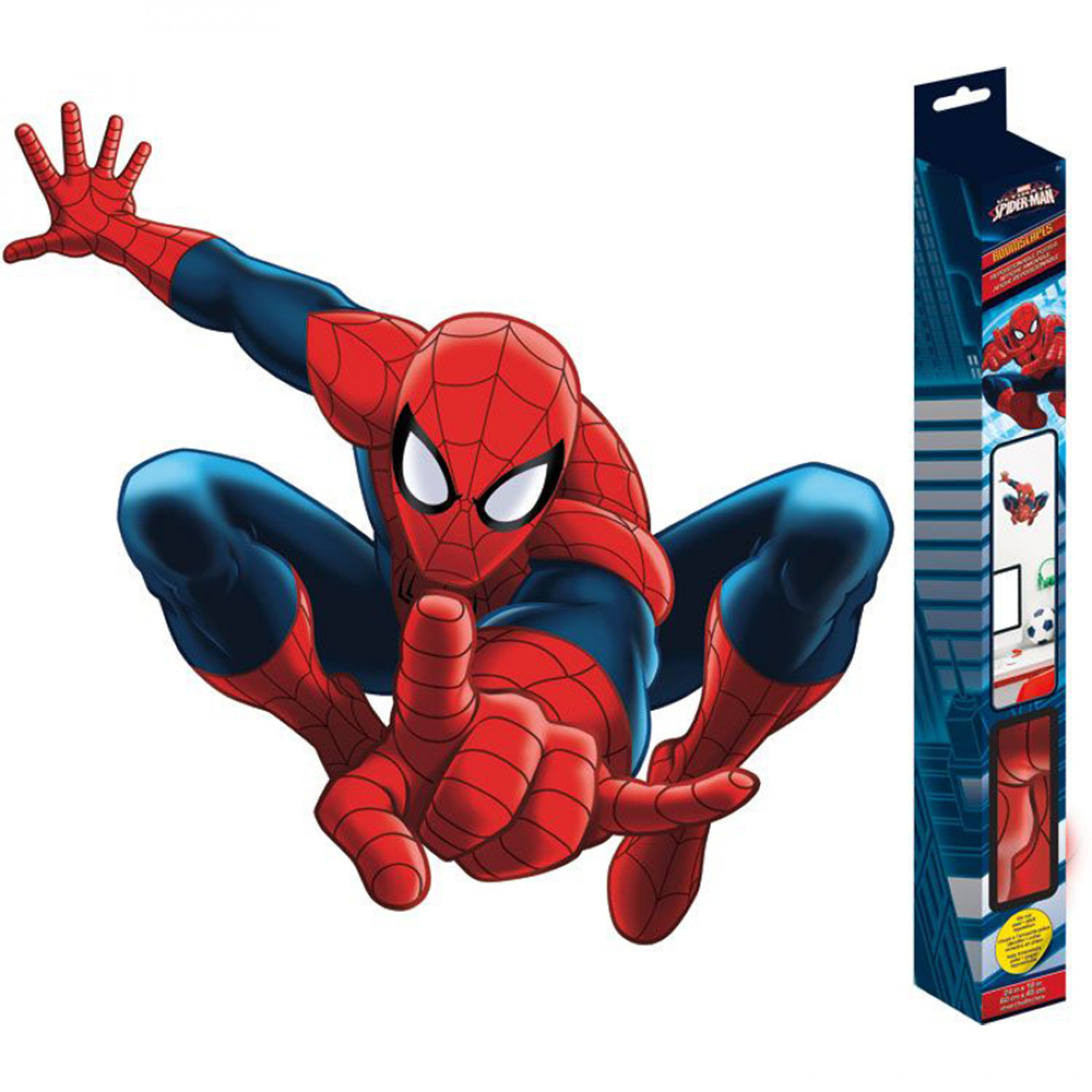 Marvel Comics Spider-Man Web Swing RoomScapes Wall Decal, Multi-Color