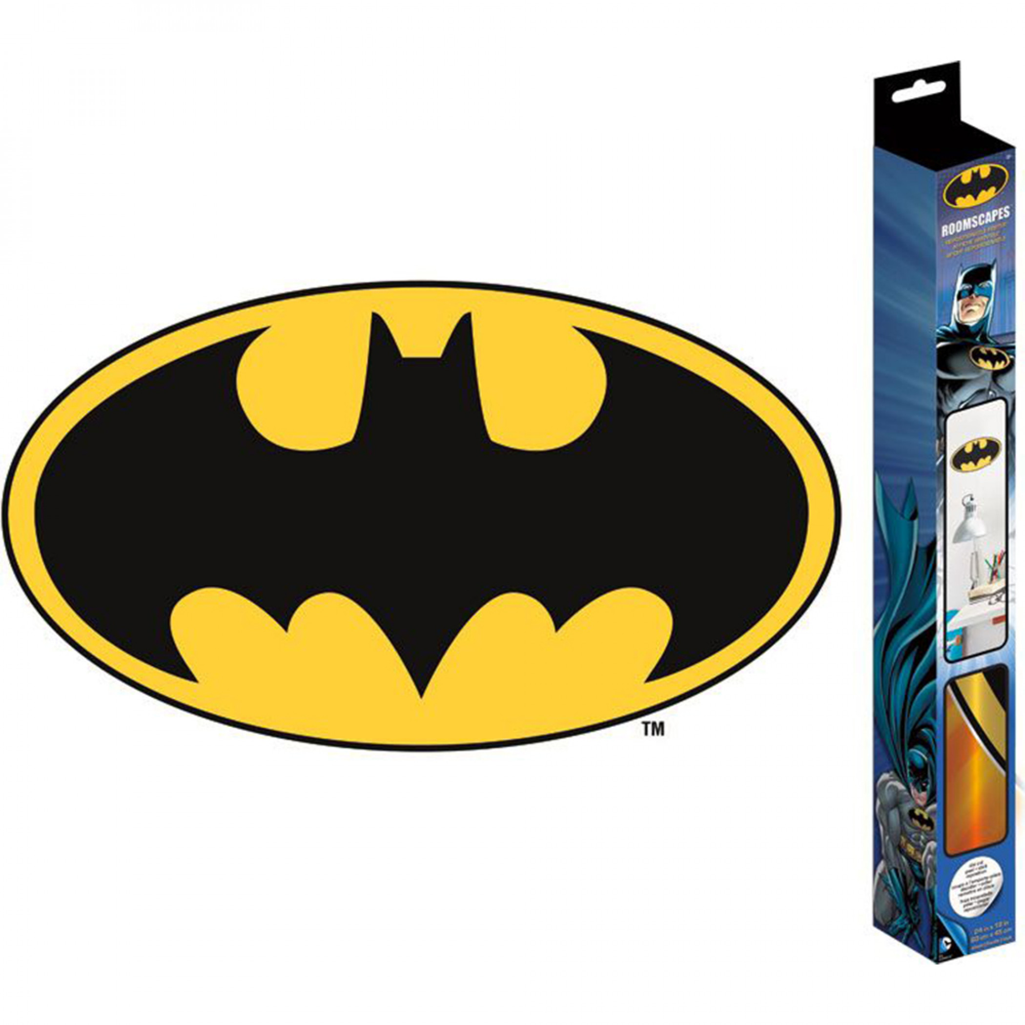 DC Comics Batman Bat Symbol RoomScapes Wall Decal, Multi-Color