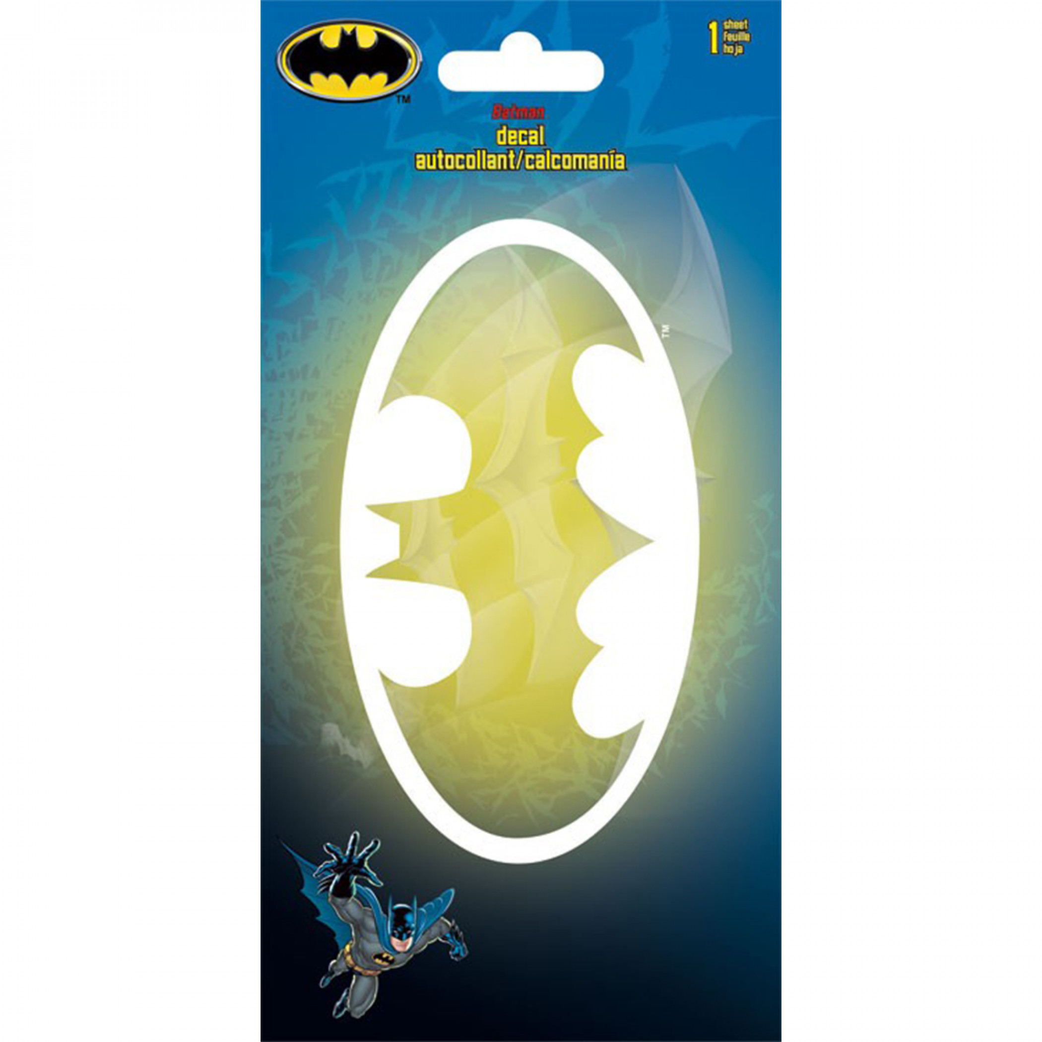 Batman Symbol Glow Sticker, Multi-Color