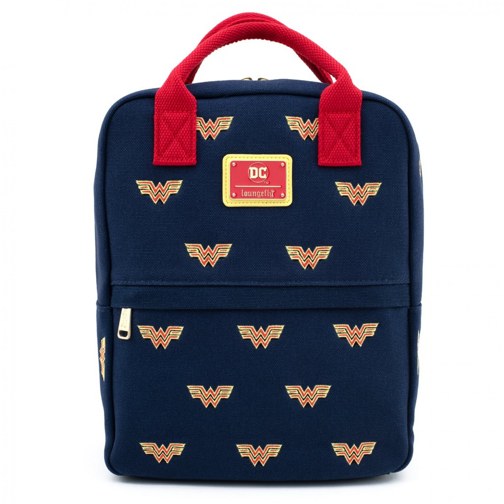 Wonder Woman Icon Blue Canvas Backpack by Loungefly, Blue
