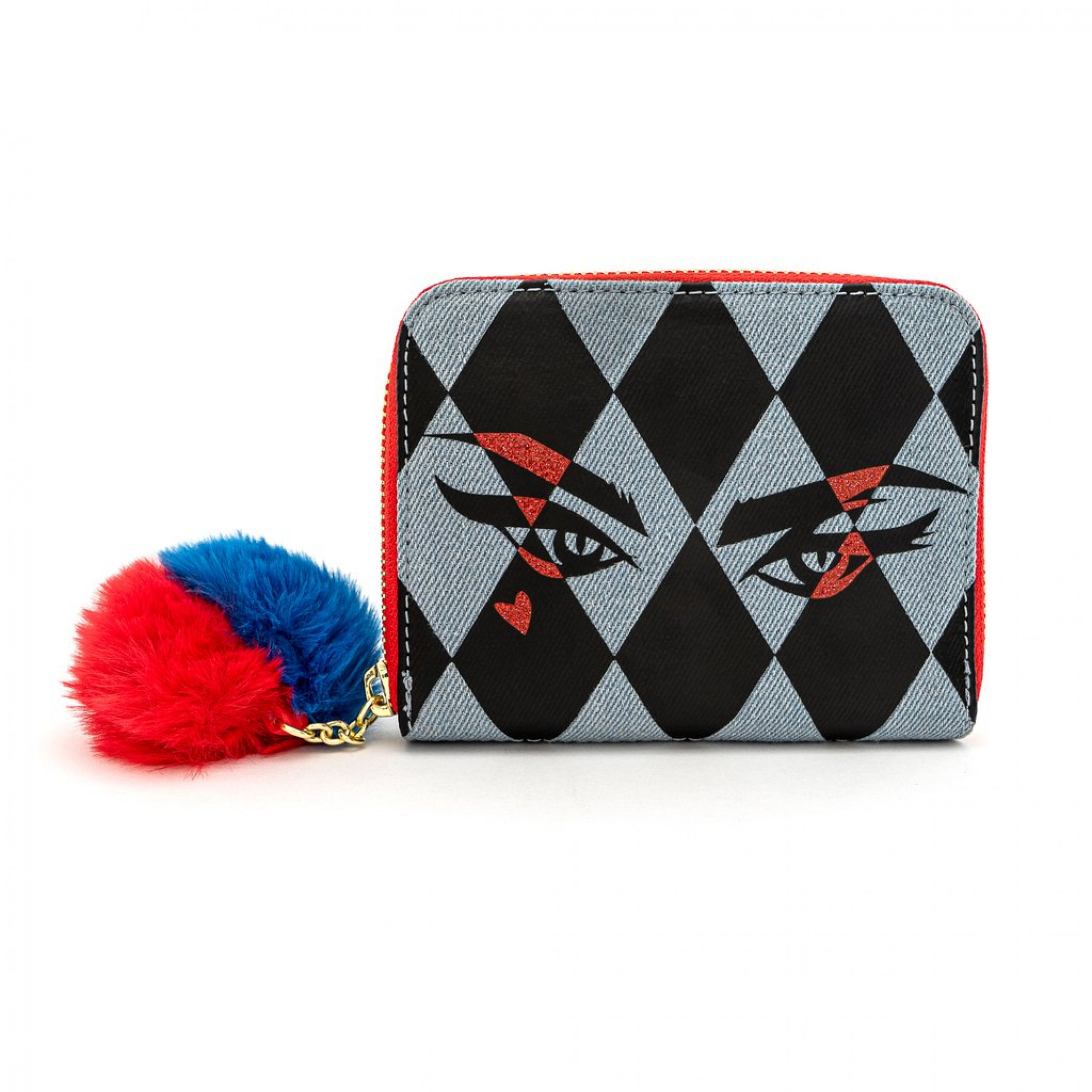 Birds of Prey Harley Quinn Eyes Wallet, Multi-Color