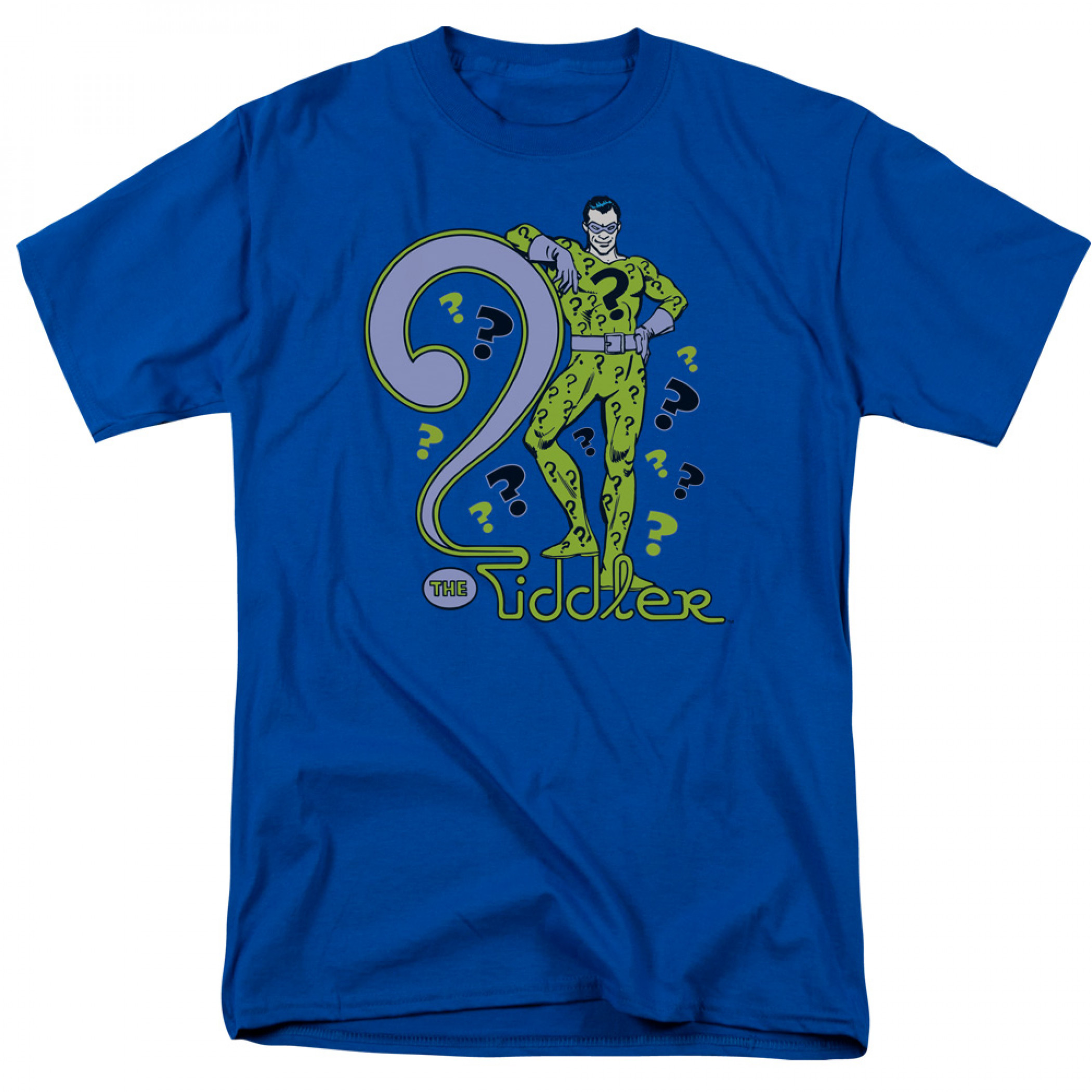 Riddler Question Mark Lean T-Shirt, Blue