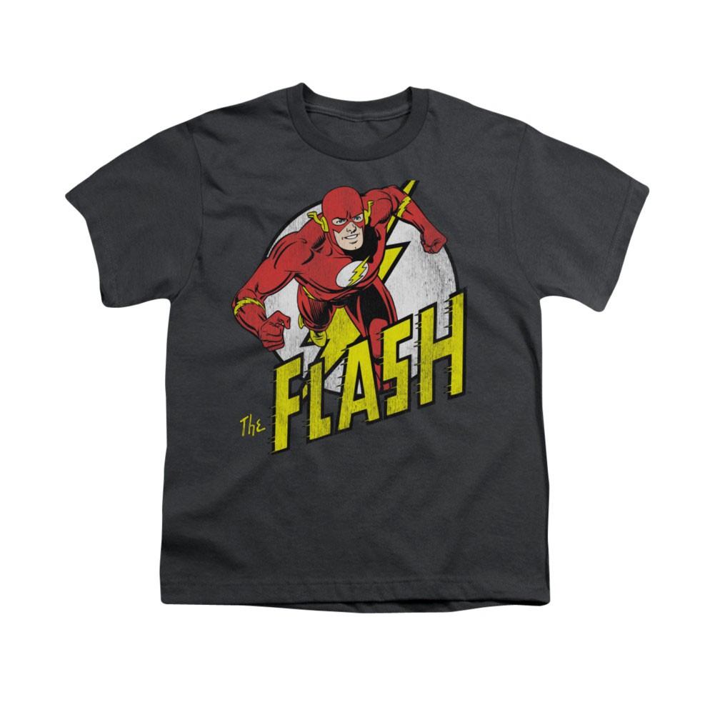 The Flash Run Gray Youth Unisex T-Shirt, Grey