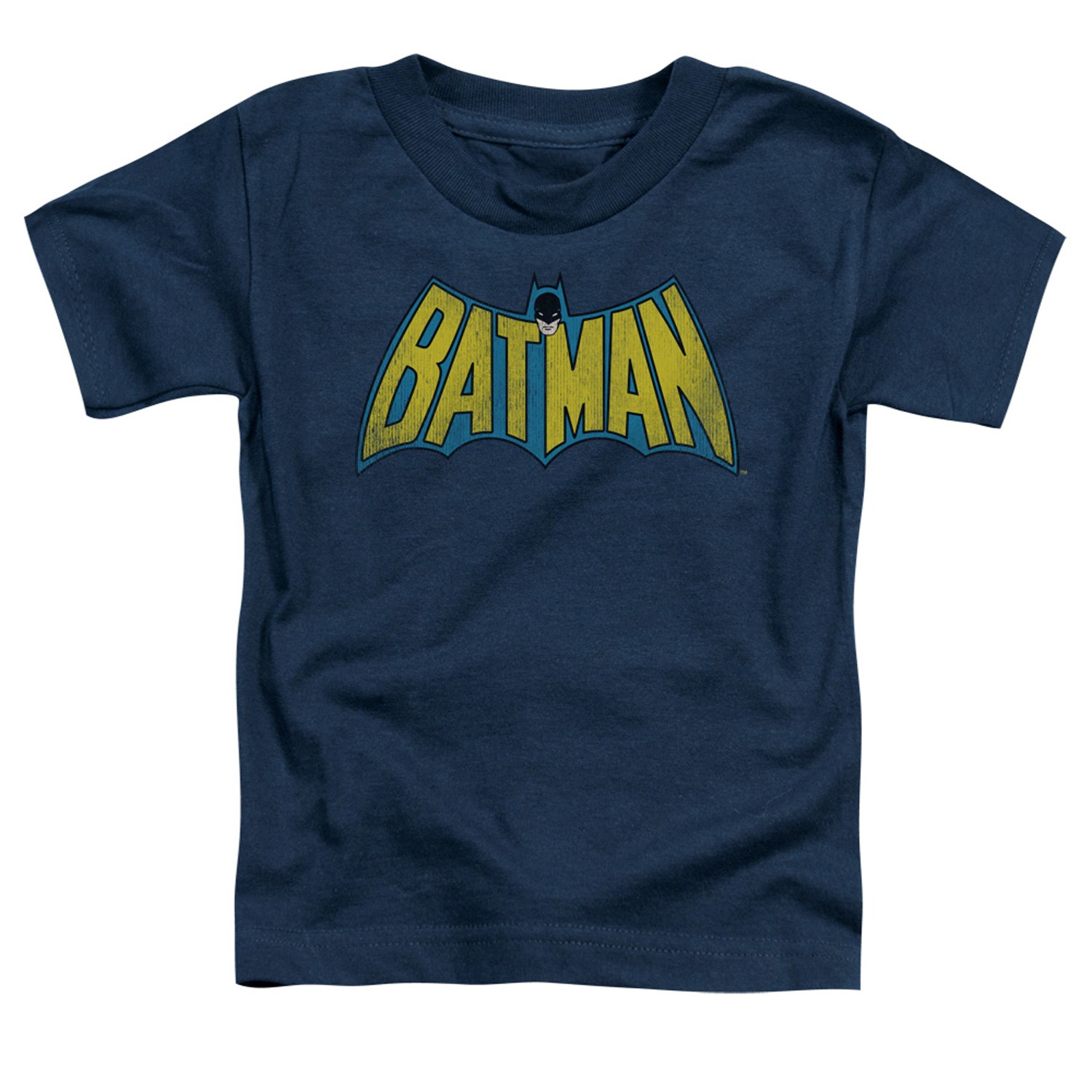 Batman Vintage Logo Toddlers Tshirt, Blue