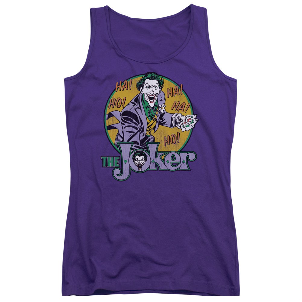 Batman The Joker Purple Juniors Tank Top, Purple