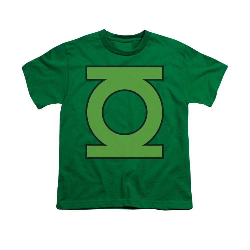 Green Lantern Emblem Youth Unisex T-Shirt, Green