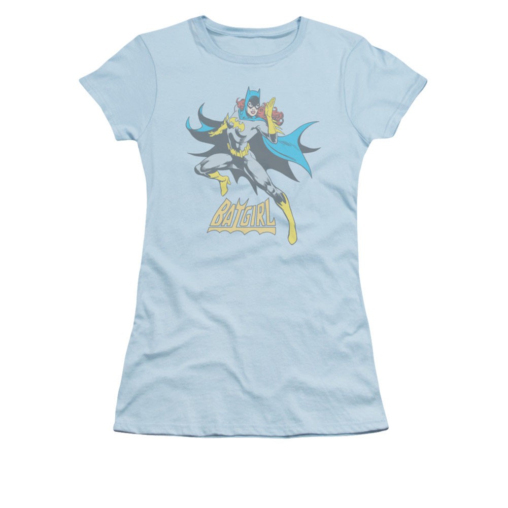 Batman Batgirl See Ya Blue Juniors Tee Shirt, Blue