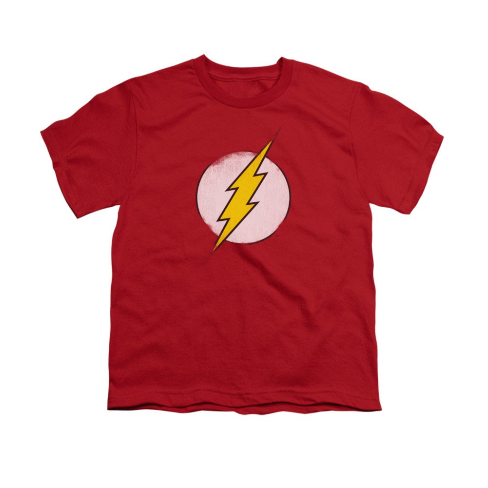 The Flash Rough Logo Red Youth Unisex T-Shirt, Red