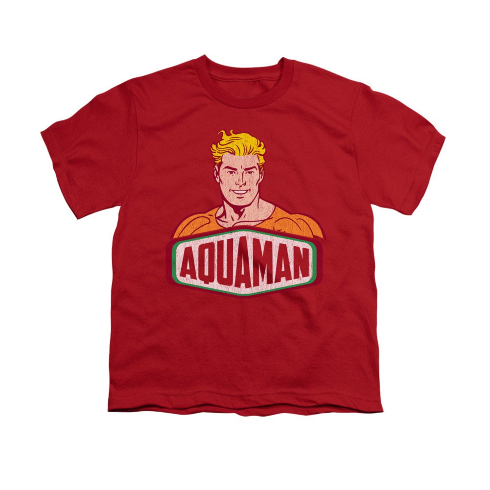 Aquaman Sign Red Youth Unisex T-Shirt, Red