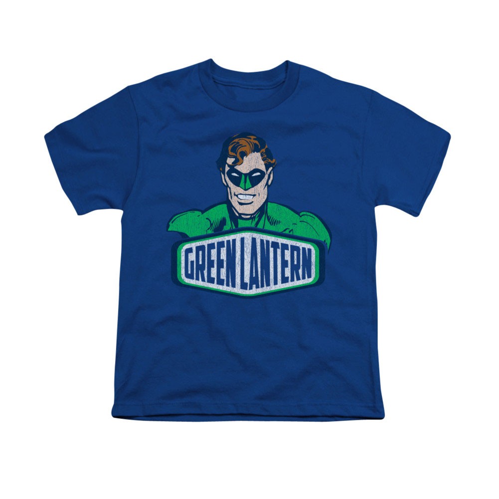 Green Lantern Sign Blue Youth Unisex T-Shirt, Blue