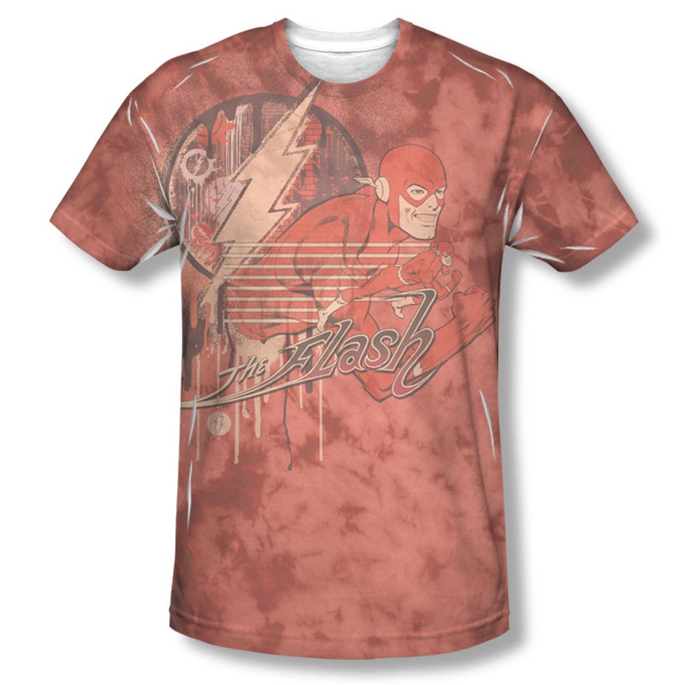 The Flash Charge Ahead Sublimation Red T-Shirt, Red