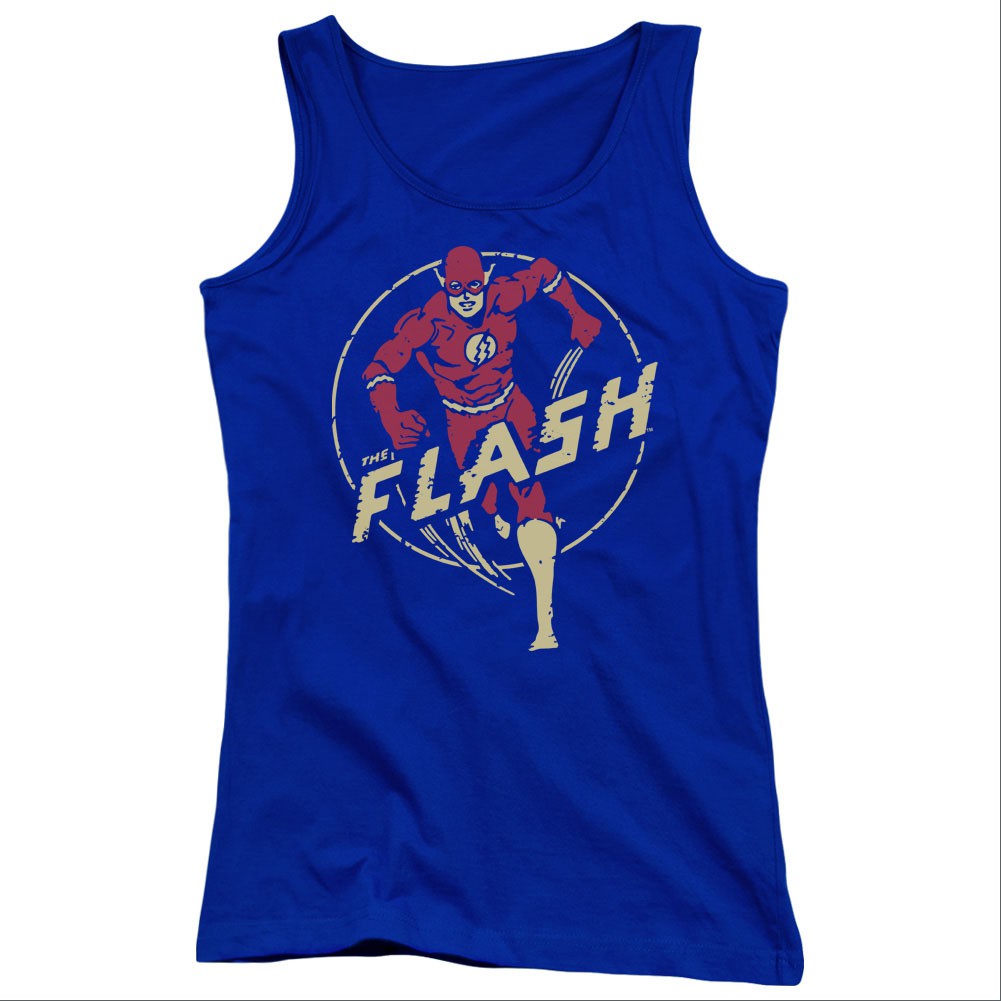 The Flash Comics Blue Juniors Tank Top